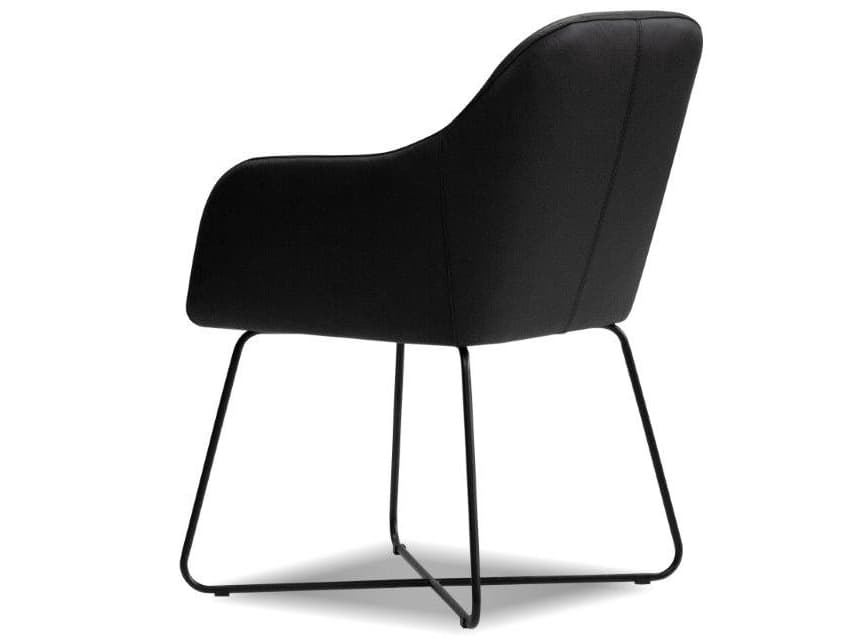 Mobital Vaughn Black Leather Accent Chair