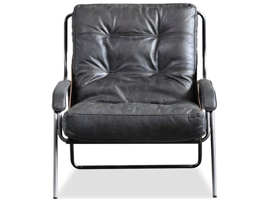 Mobital Breuer Black Leather Accent Chair