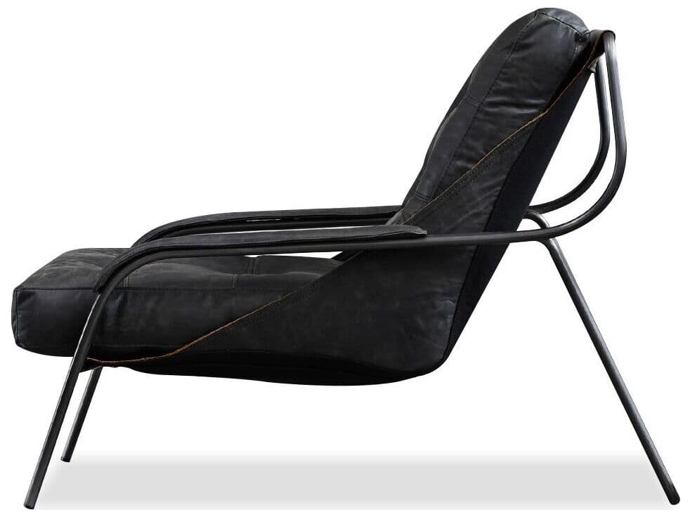 Mobital Breuer Black Leather Accent Chair