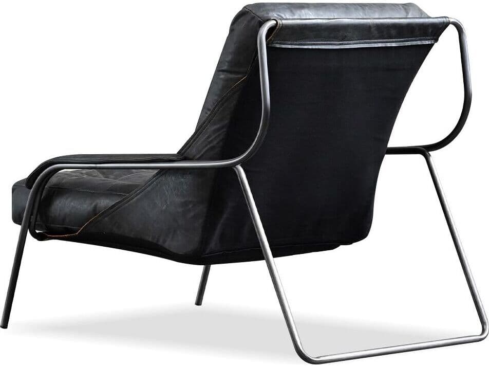 Mobital Breuer Black Leather Accent Chair