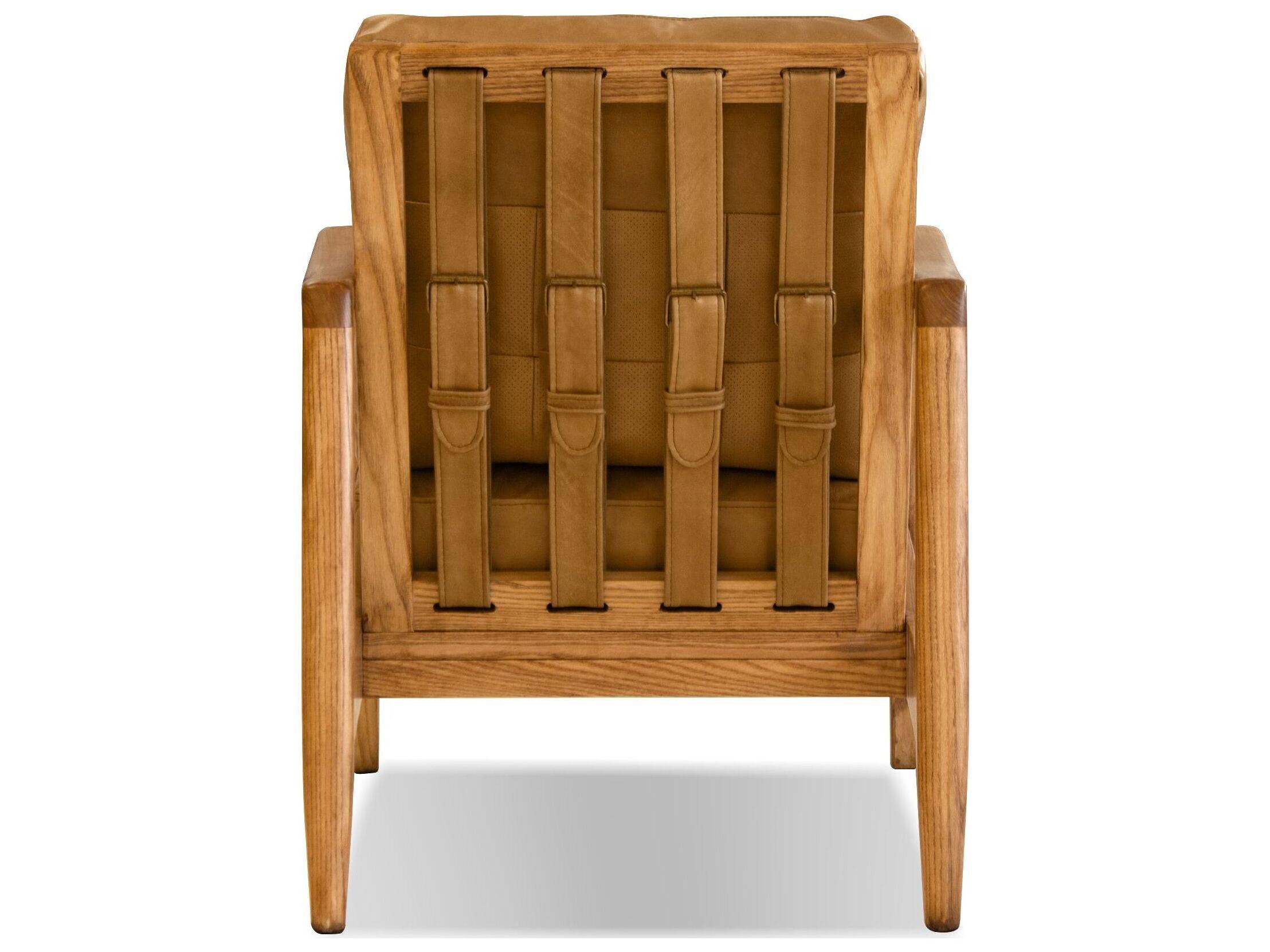 Mobital Craftsman Tan Leather Accent Chair