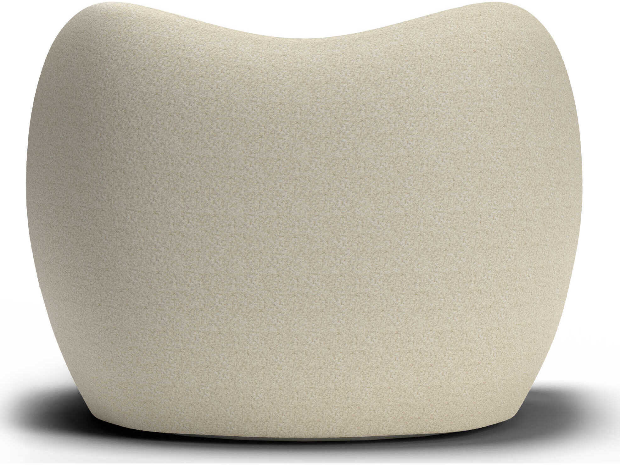 Mobital Dune Swivel Cream Fabric Accent Chair