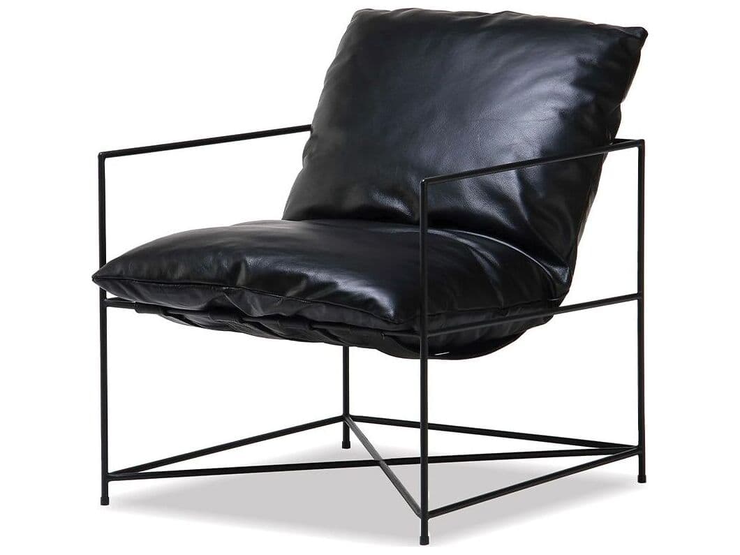Mobital Ericsson Black Leather Accent Chair