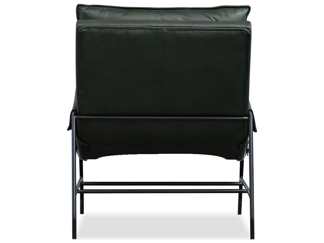 Mobital Meier Green Leather Accent Chair