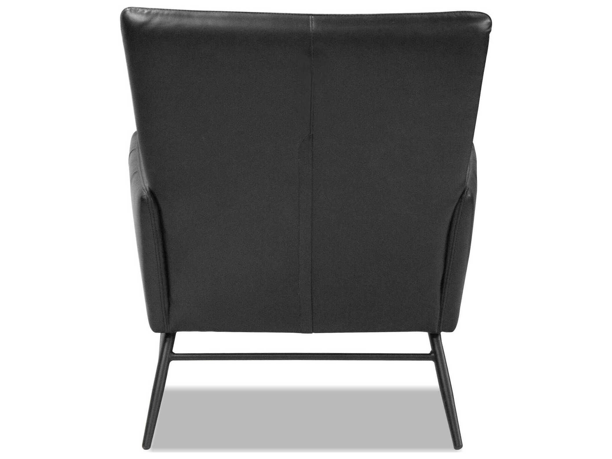 Mobital Morisson Black Leather Accent Chair