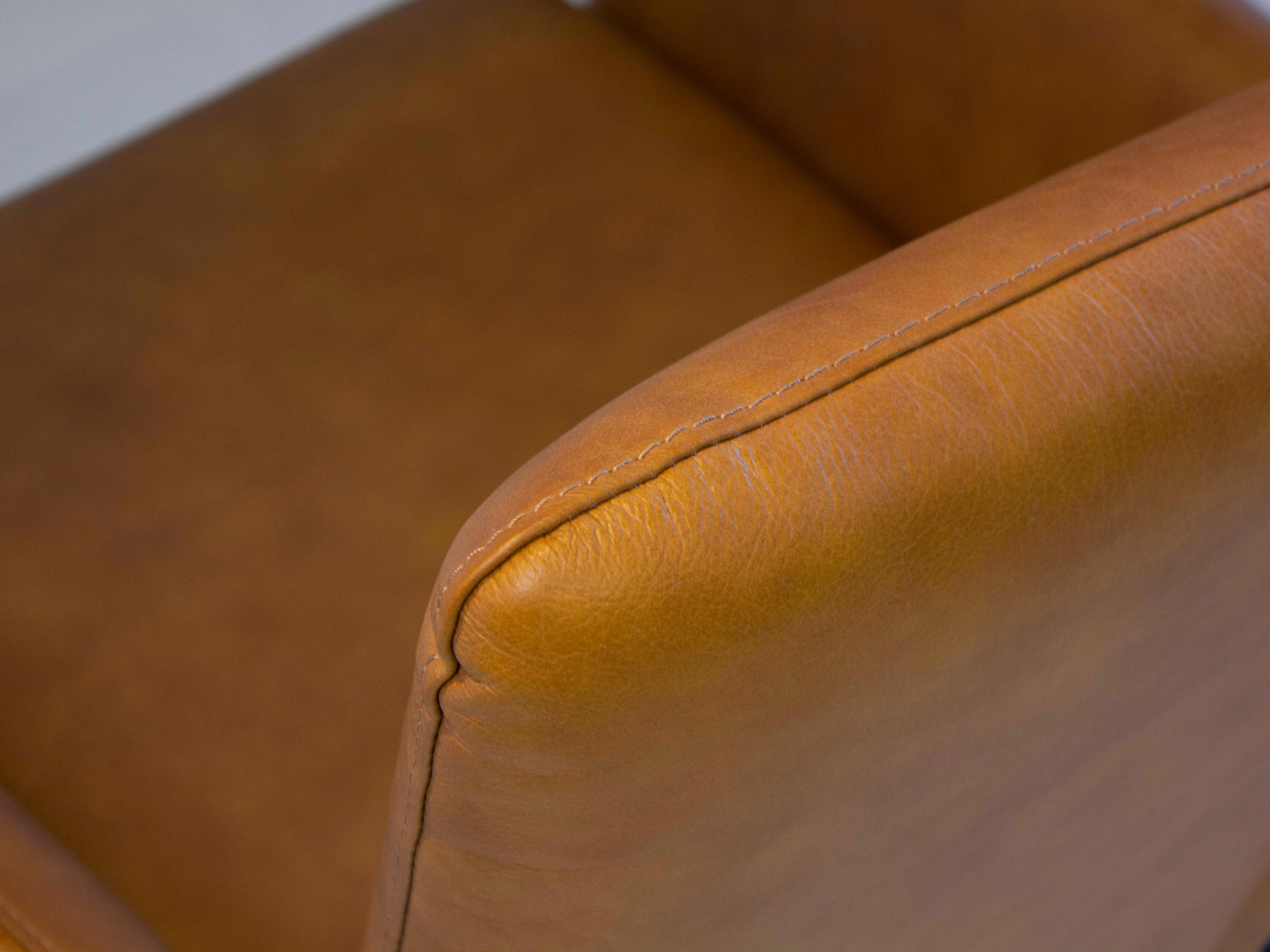 Mobital Morisson Brown Leather Accent Chair