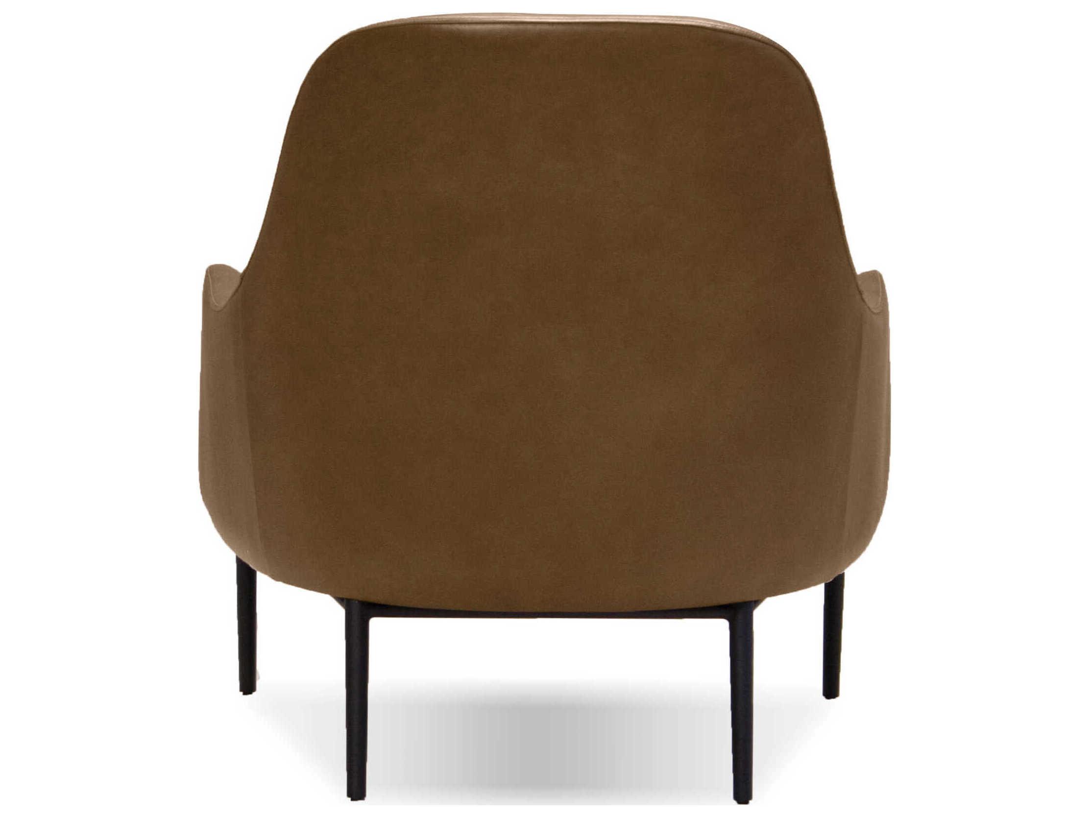 Mobital Swoon Brown Leather Accent Chair