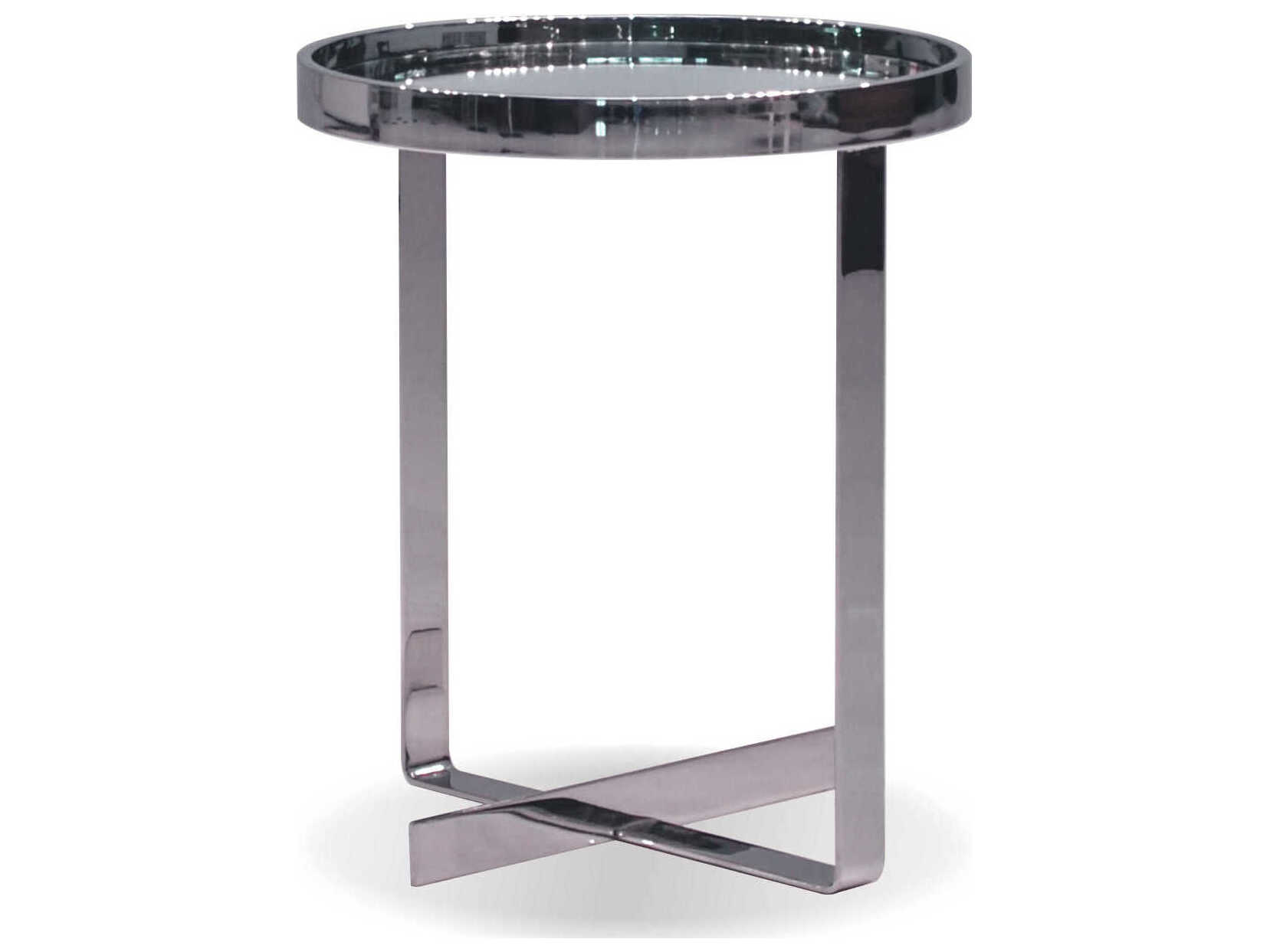 Mobital Tatlow Round Glass End Table
