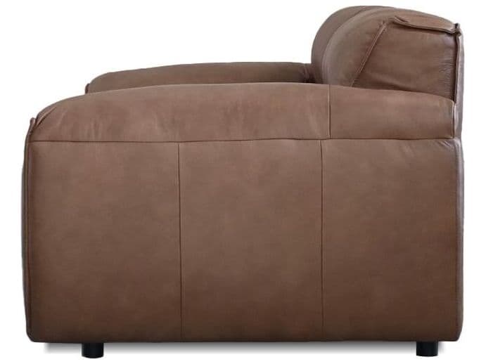 Mobital Osta Cacao Brown Sauvage Leather Loveseat
