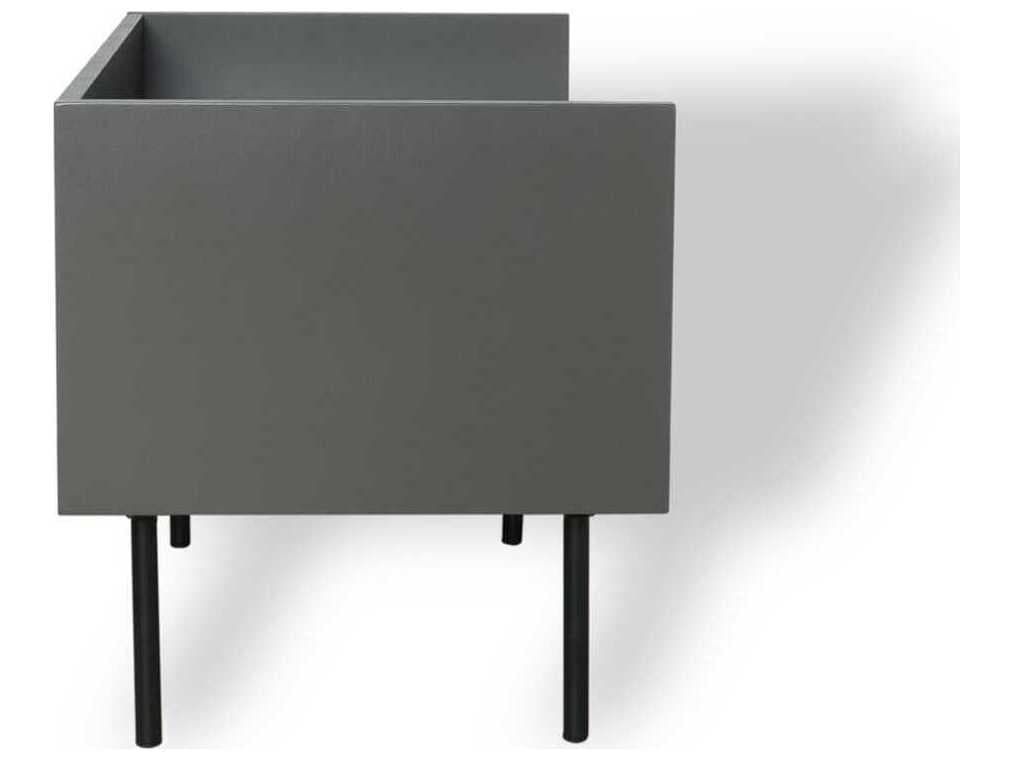 Mobital Slater 1-Drawer Brown Walnut Wood Nightstand