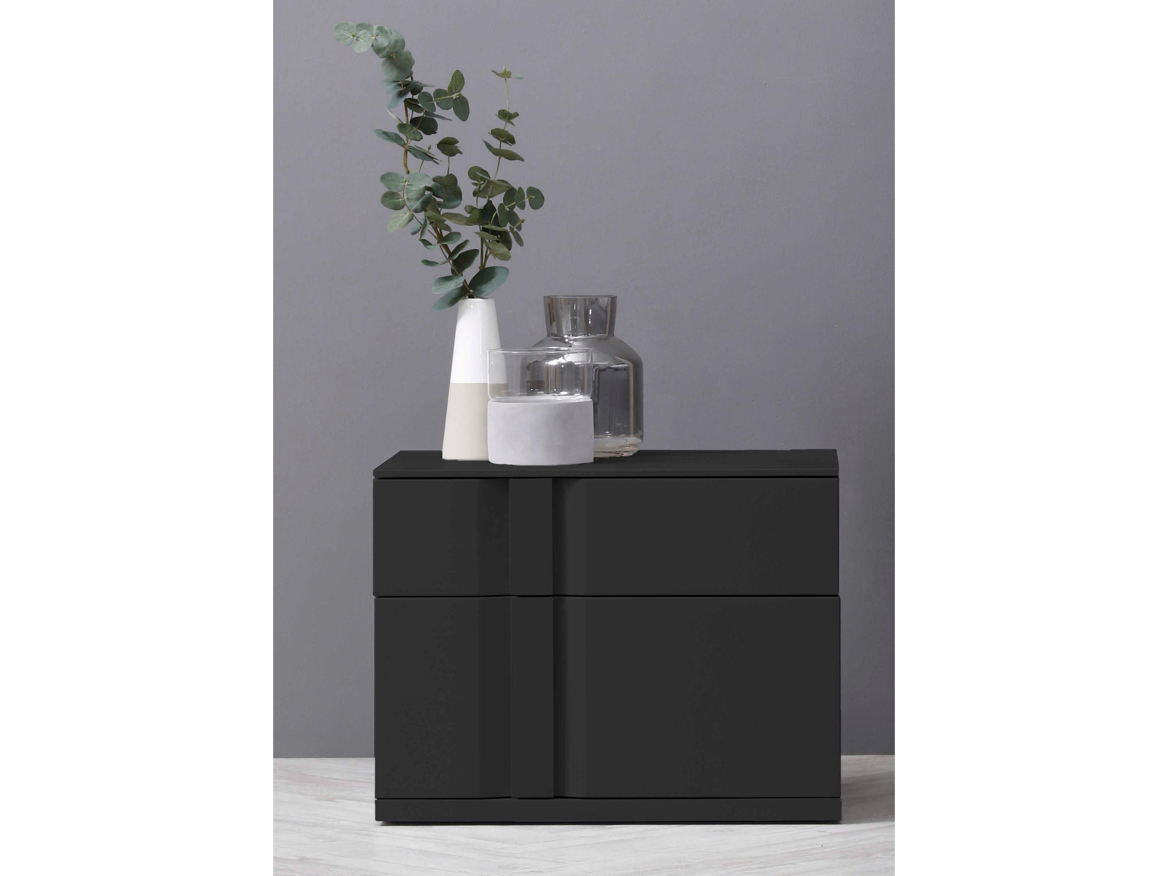 Mobital Carbon 2-Drawers Nightstand