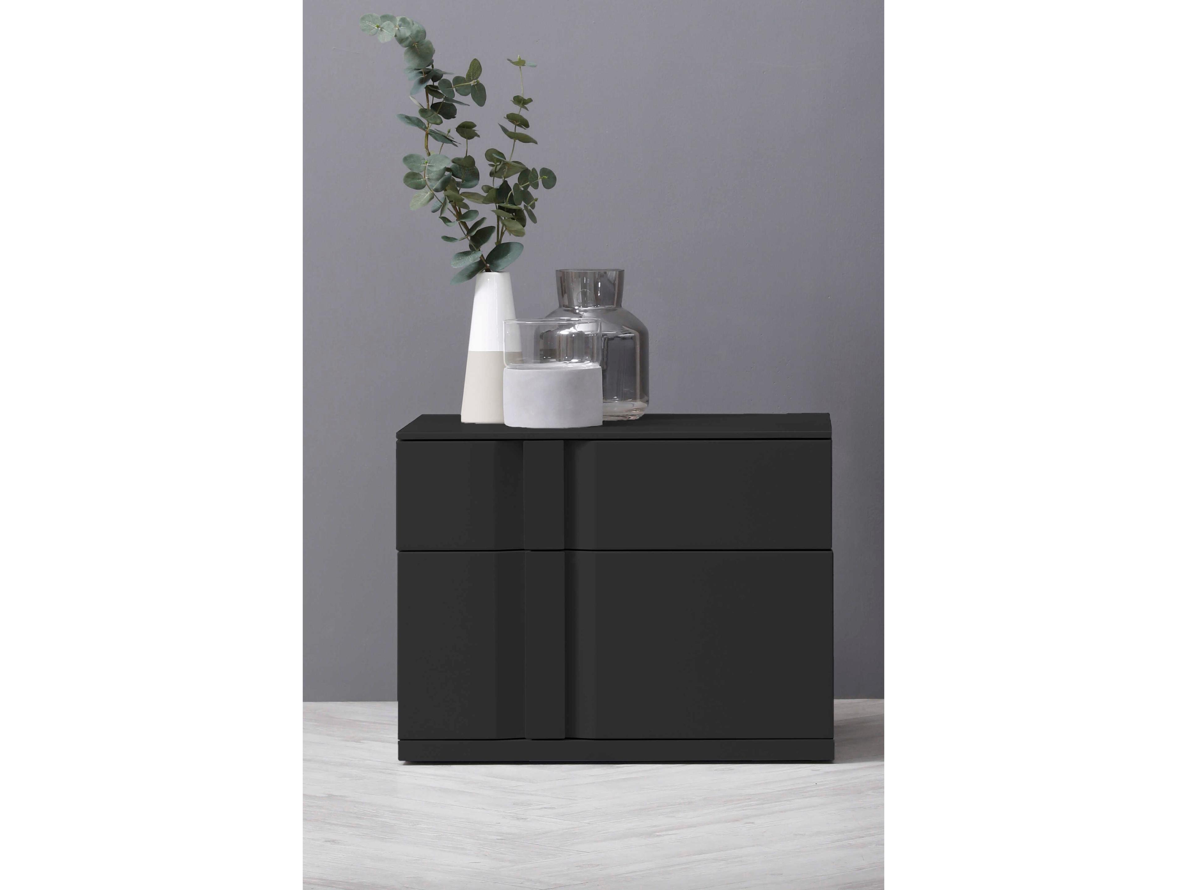 Mobital Carbon 2-Drawers Nightstand