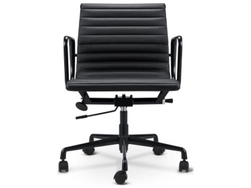 Mobital Falcon Low Black Faux Leather Adjustable Swivel Computer Office Chair