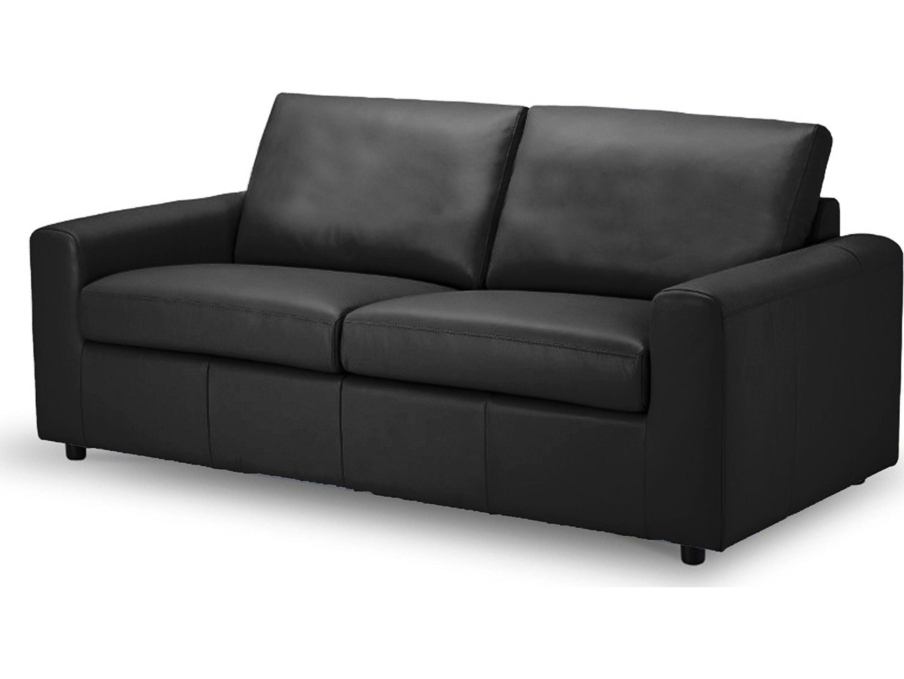 Mobital Rest Black Leather Faux Sofa Bed