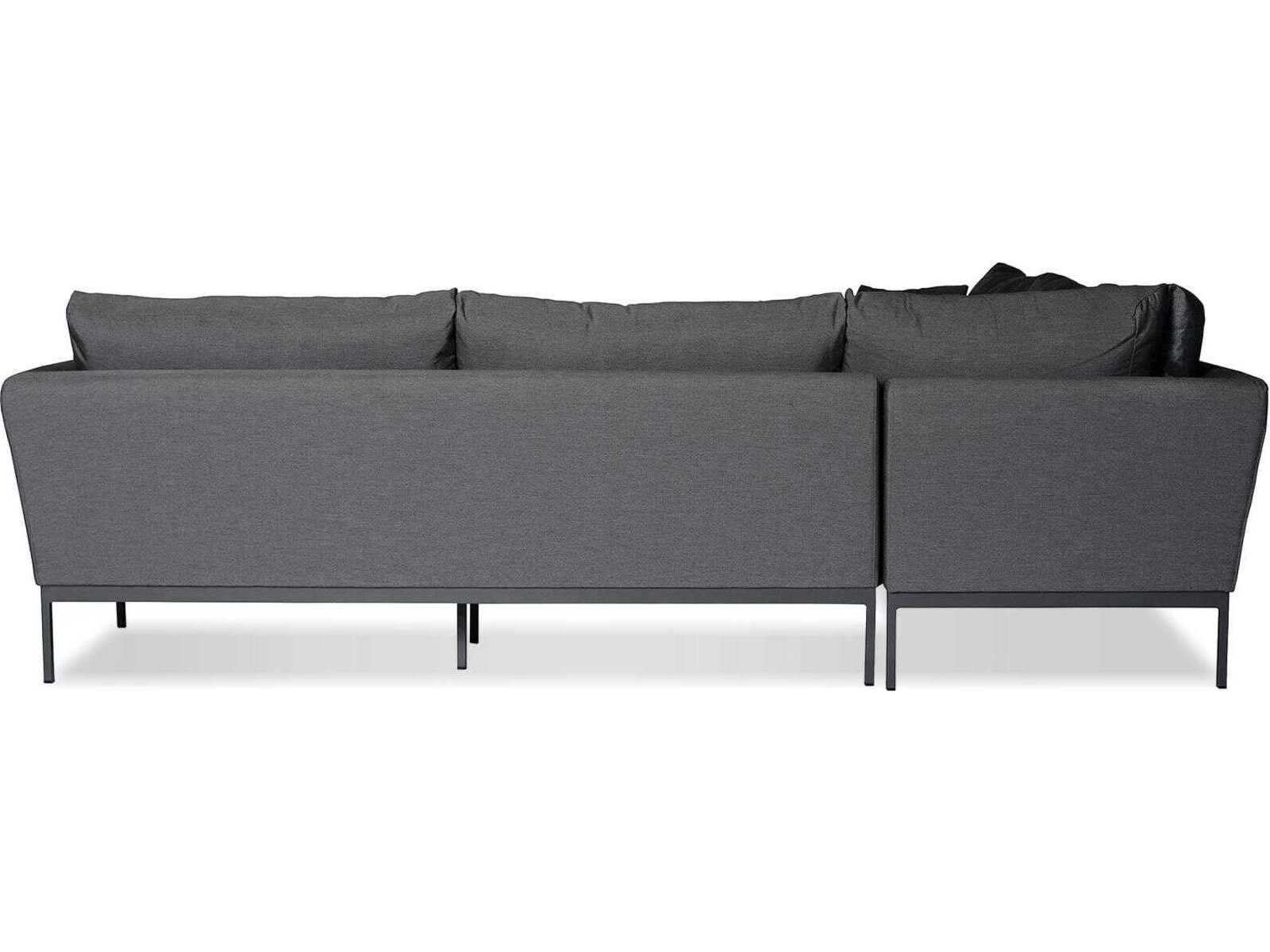 Mobital Huntington Gray Upholstered Sectional Sofa