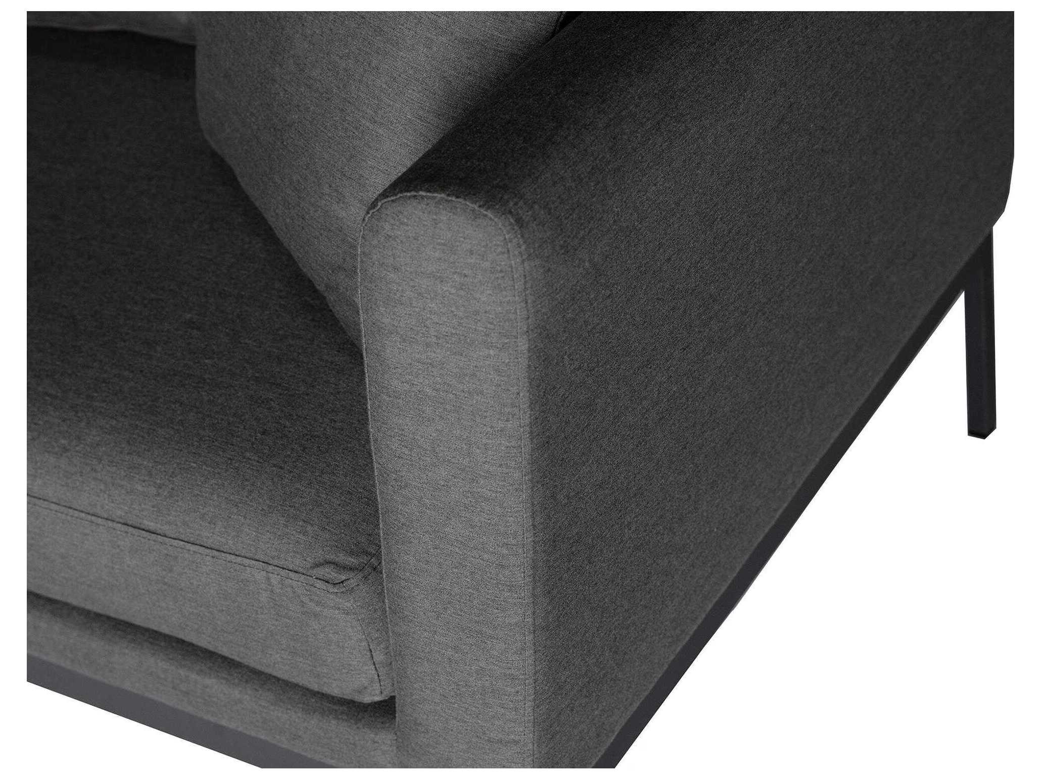 Mobital Huntington Gray Upholstered Sectional Sofa