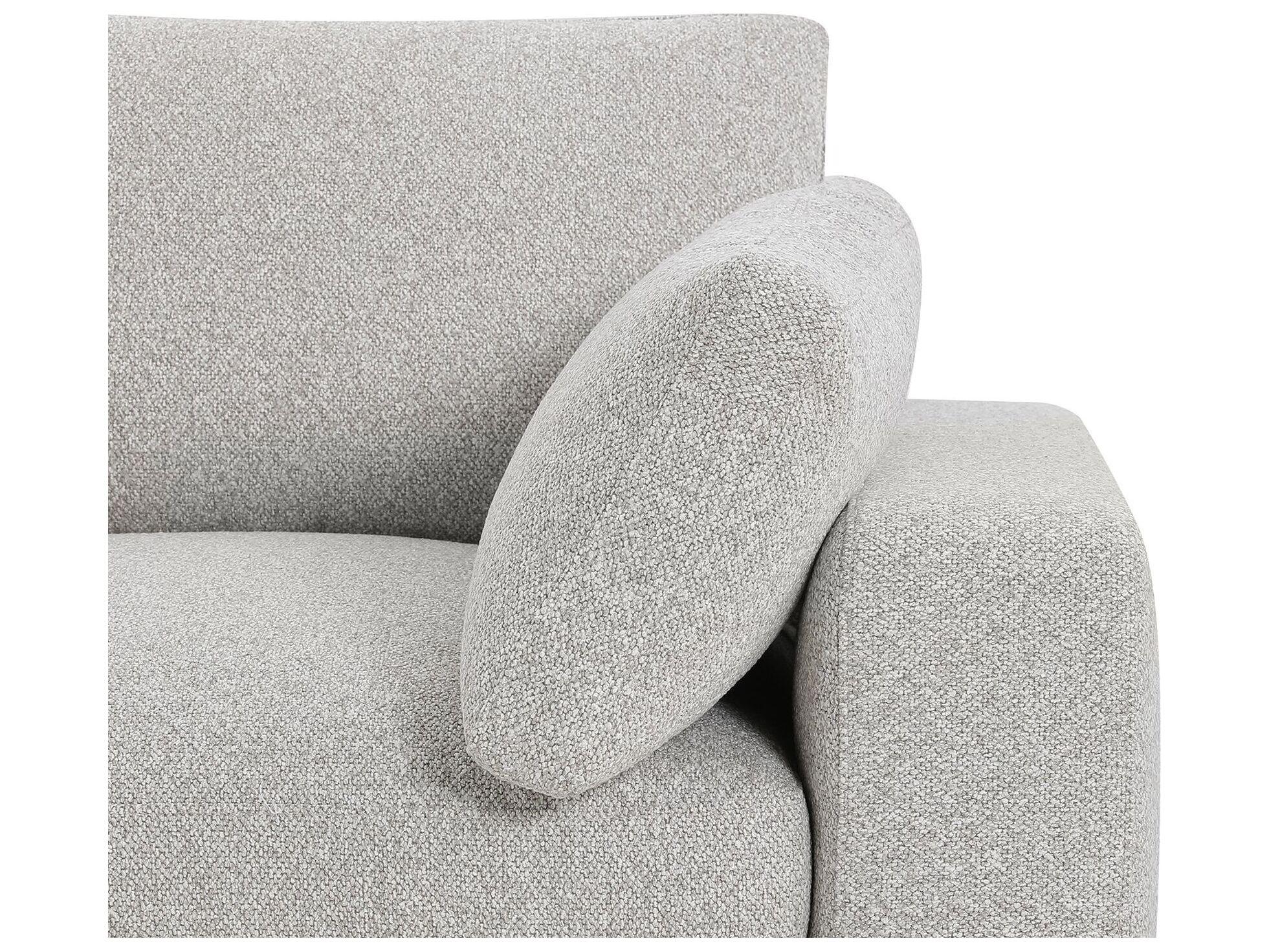 Mobital Onza Beige Upholstered Sectional Sofa