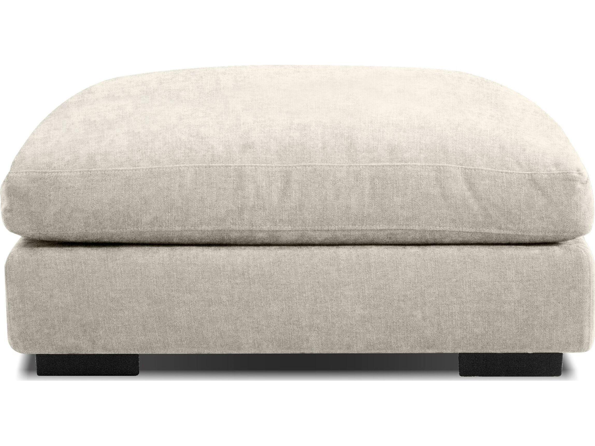 Mobital Onza Cream Upholstered Ottoman