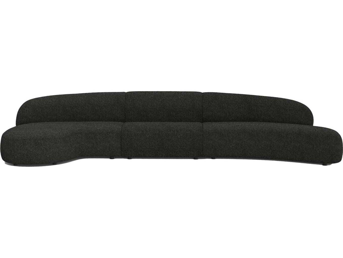 Mobital Moritz Gray Upholstered Sectional Sofa