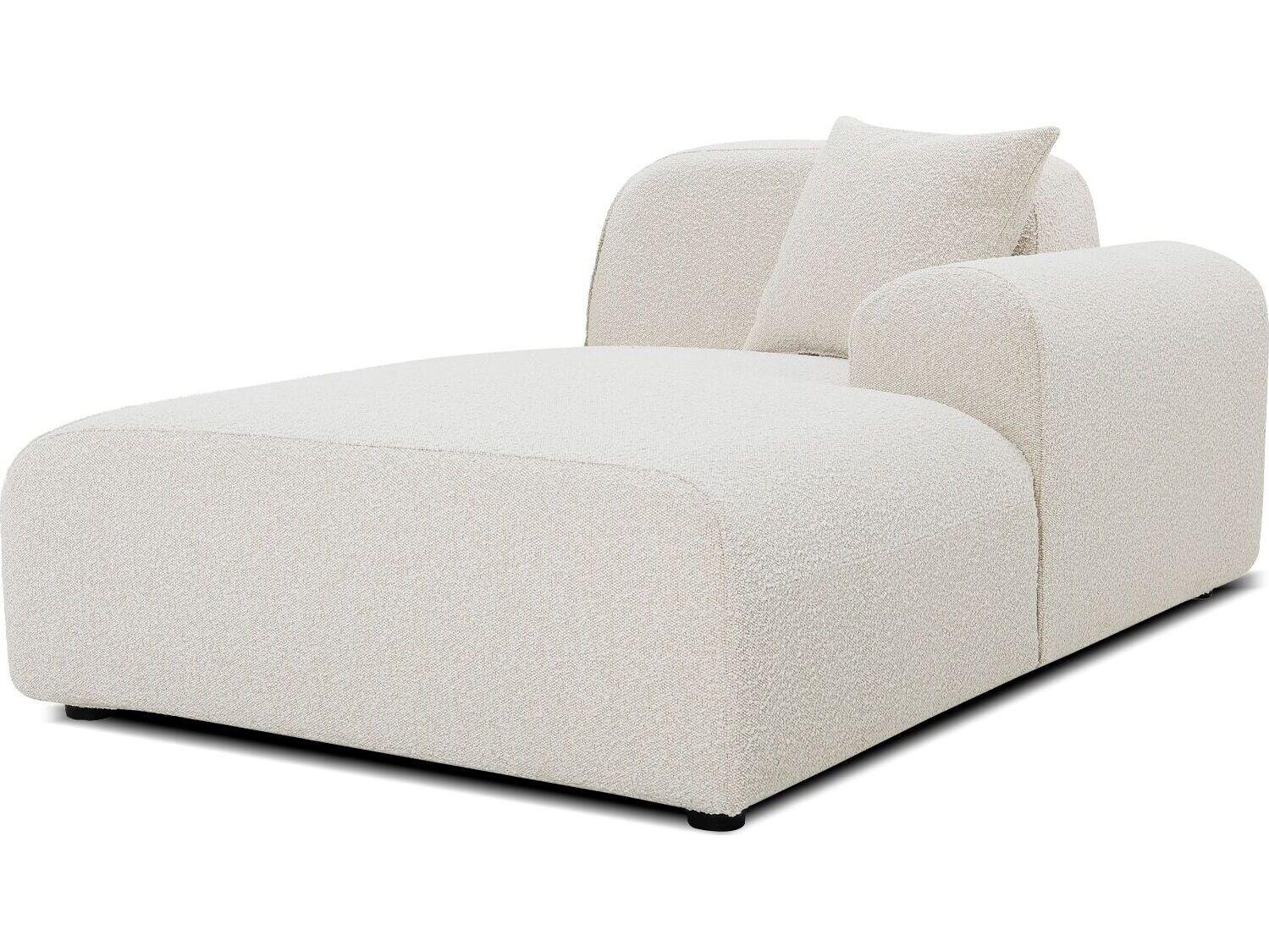 Mobital Arcos Tortilla Bouclé Upholstered Sectional Sofa