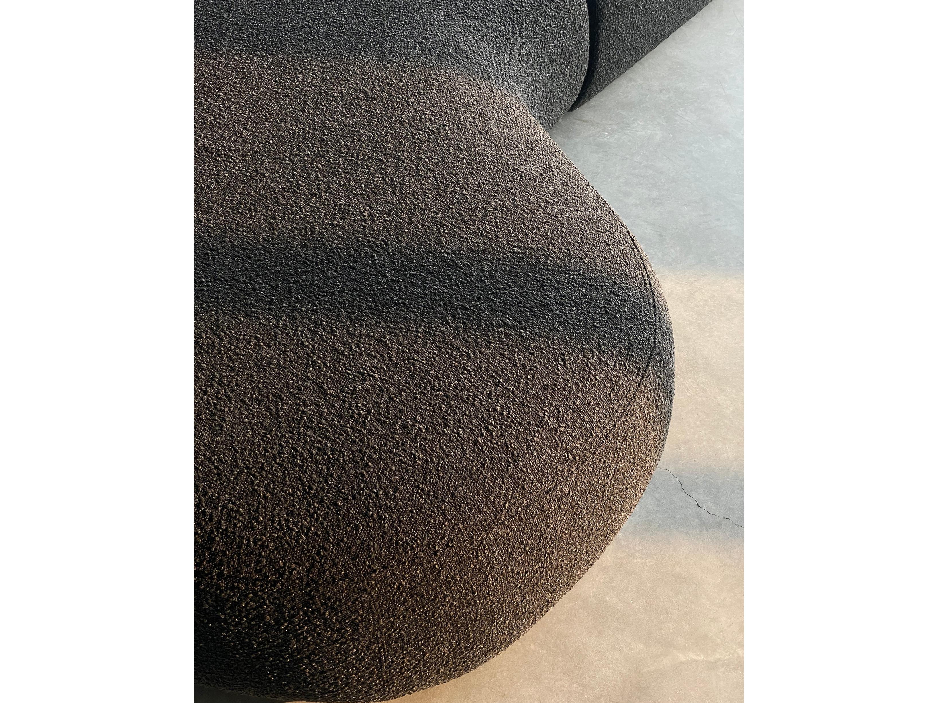 Mobital Moritz Gray Upholstered Sectional Sofa