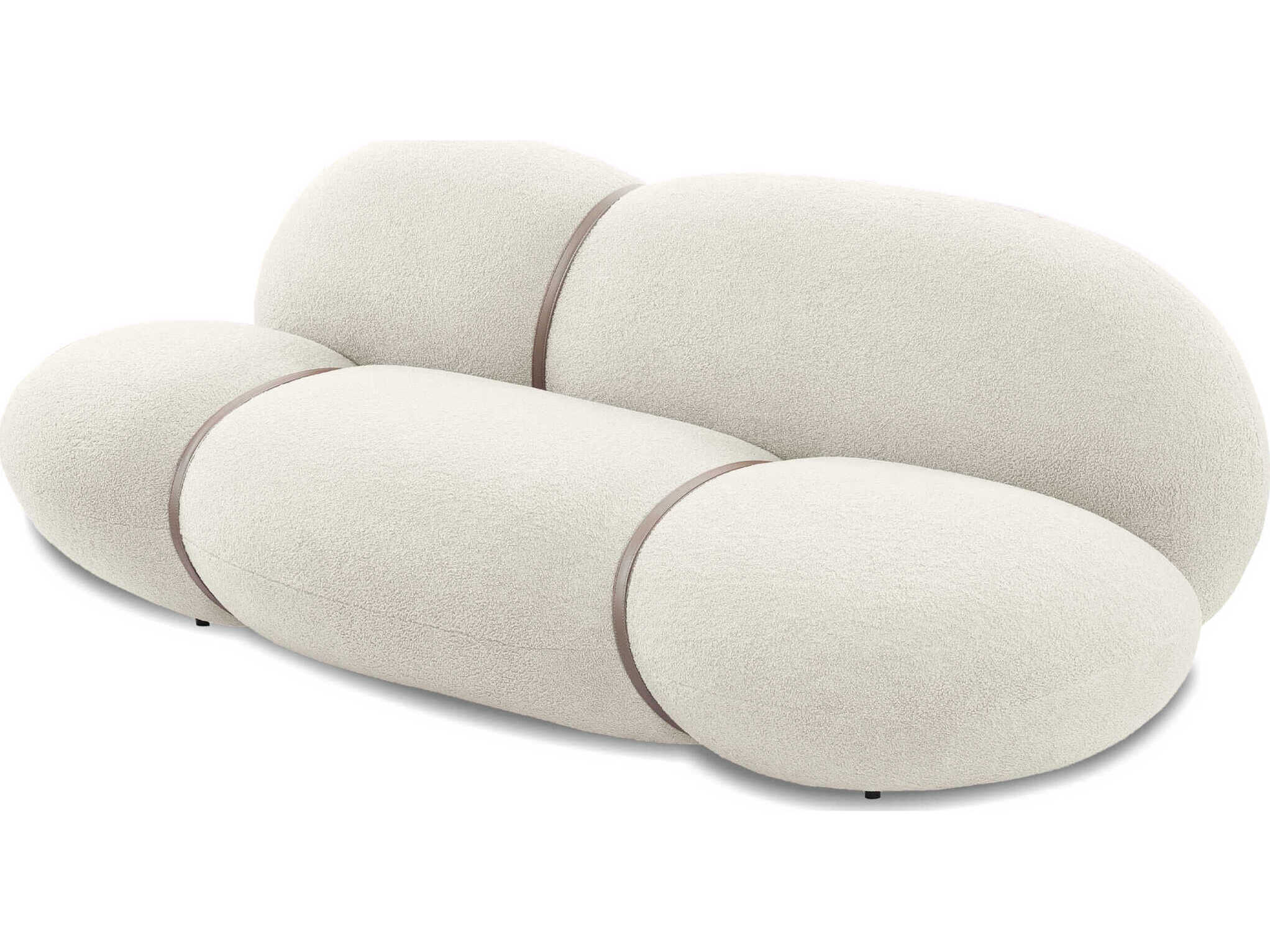 Mobital Cumulus Cream Boucle Upholstered Sofa