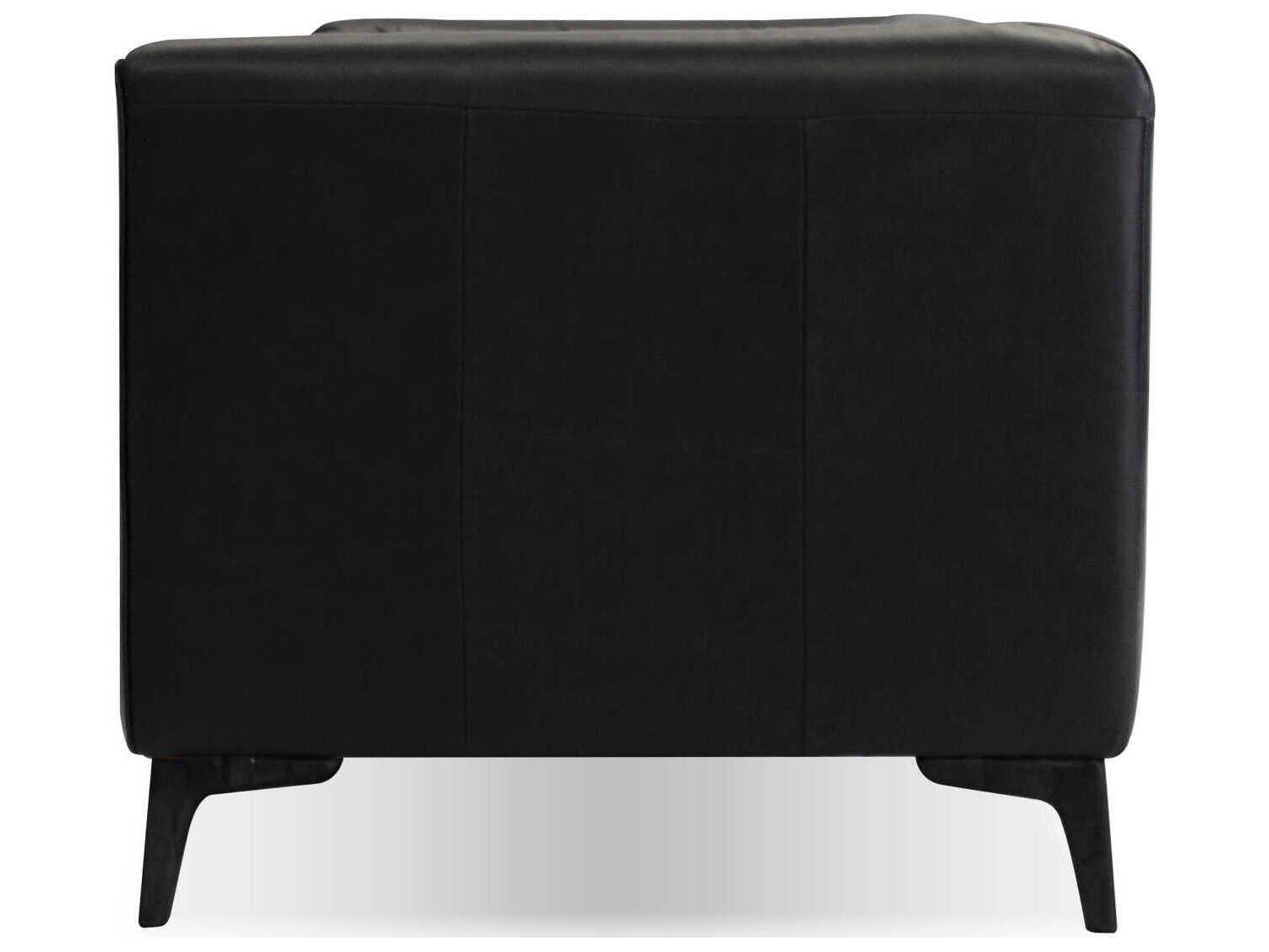 Mobital Dalton Antique Black Leather Sofa