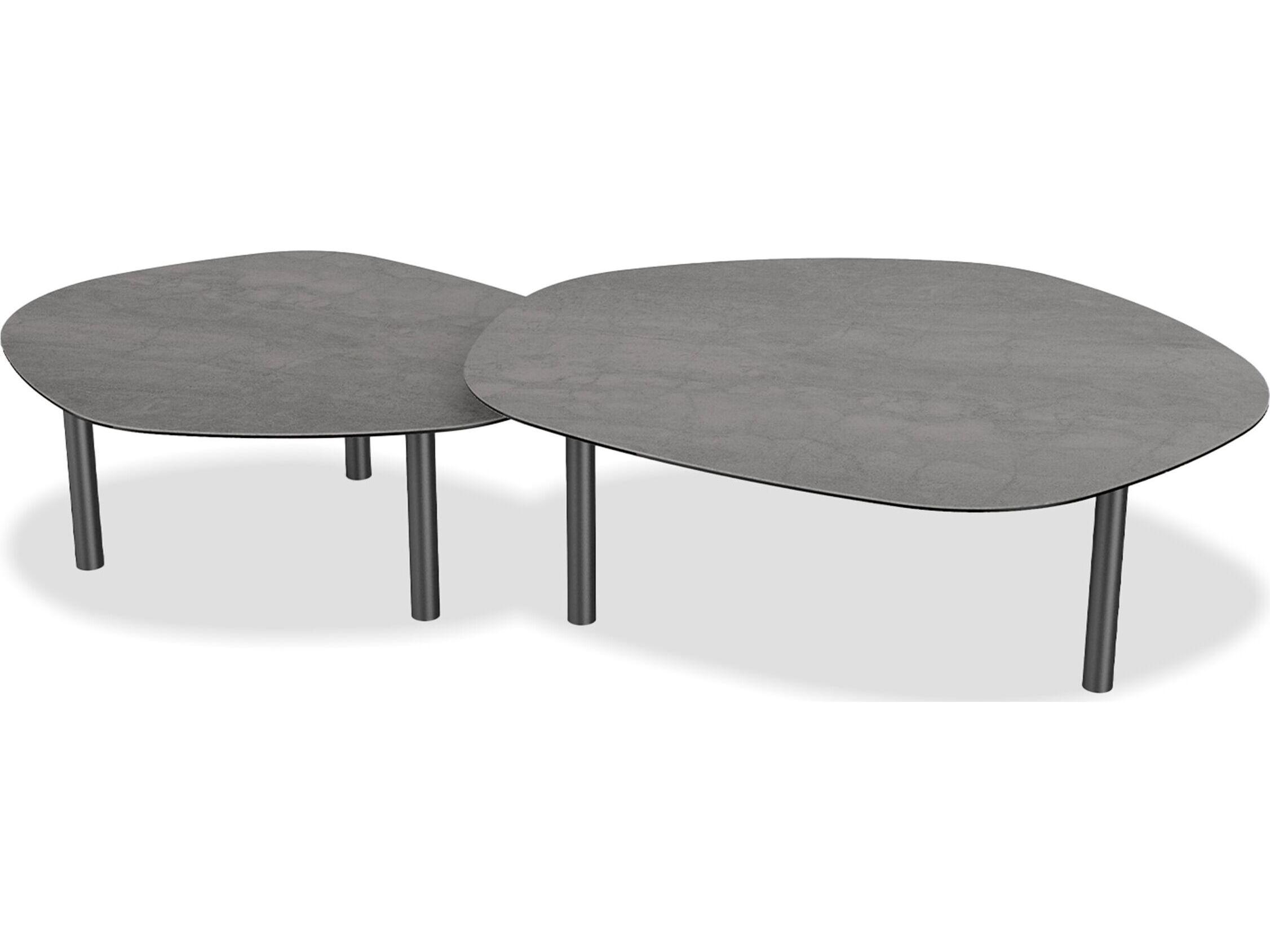 Mobital Arzo Concrete Grey Ceramic Top Coffee Table