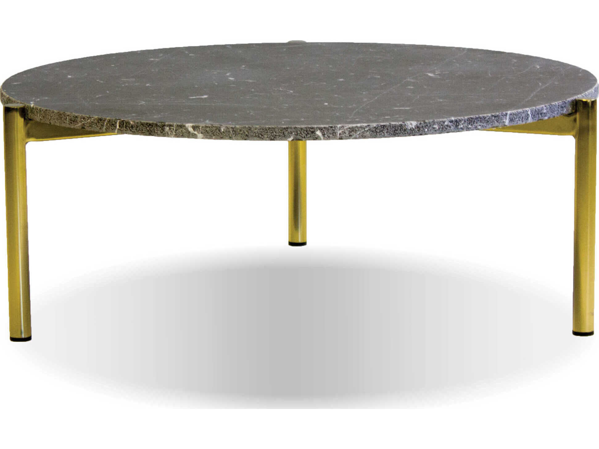 Mobital Atlas Round Marble Black Gold Coffee Table