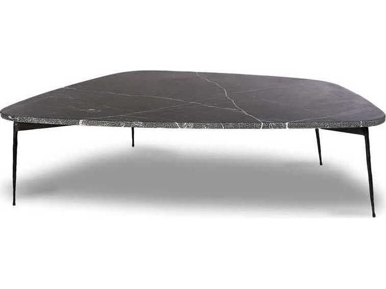Mobital Flint Black Marquina Marble Coffee Table