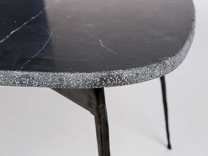 Mobital Flint Black Marquina Marble Coffee Table