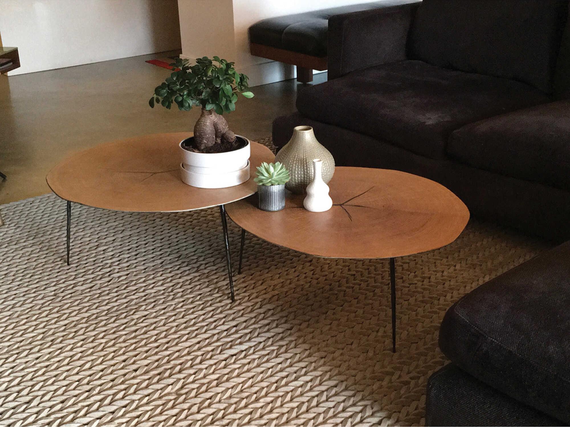 Mobital Oakley Round Wood Reclaimed Coffee Table
