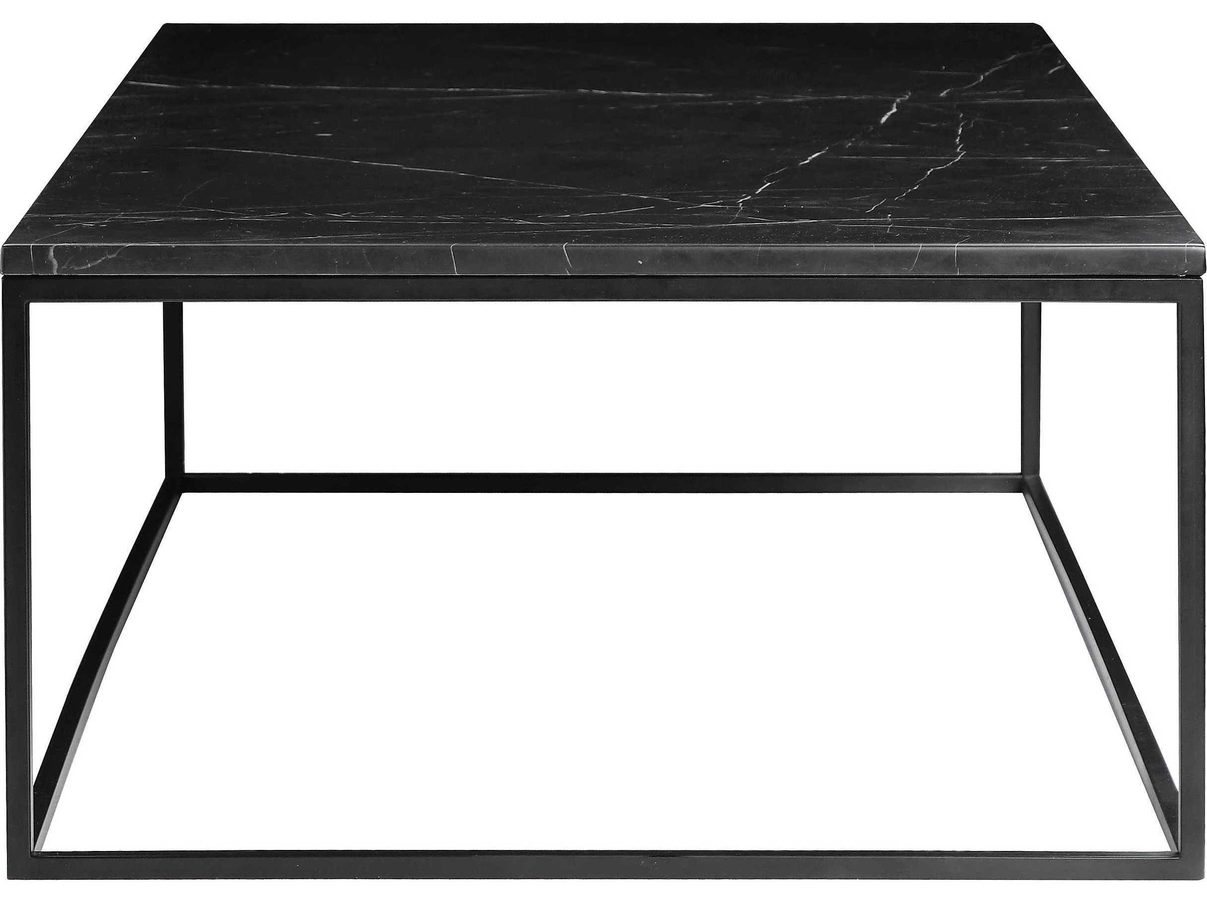 Mobital Onix Rectangular Marble Black Coffee Table