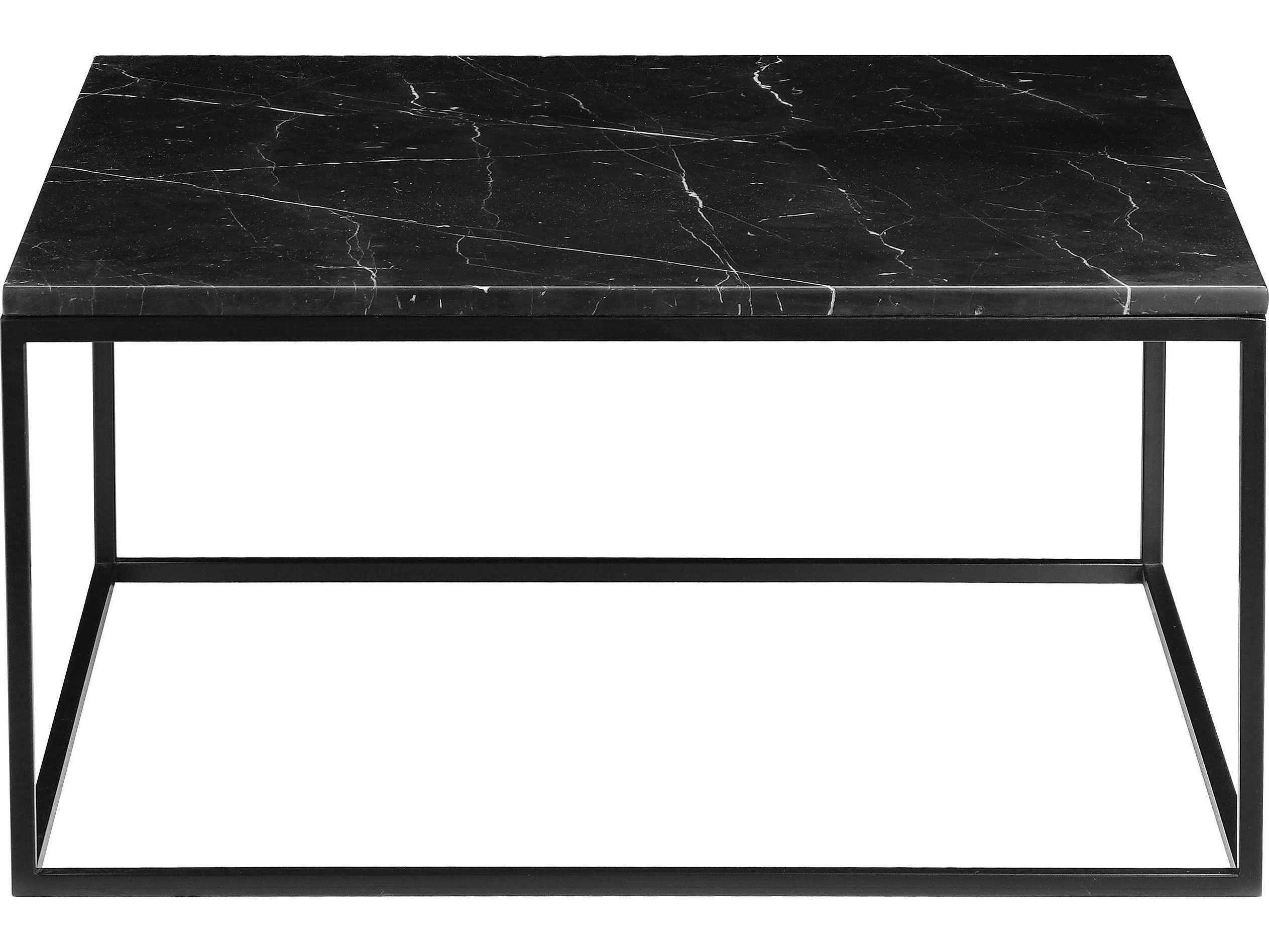 Mobital Onix Rectangular Marble Black Coffee Table