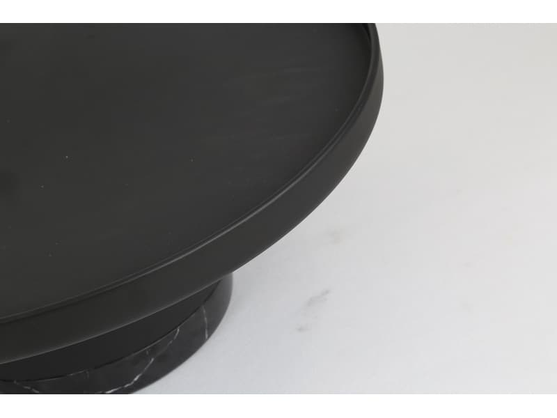 Mobital Spacer Round Metal Black End Table