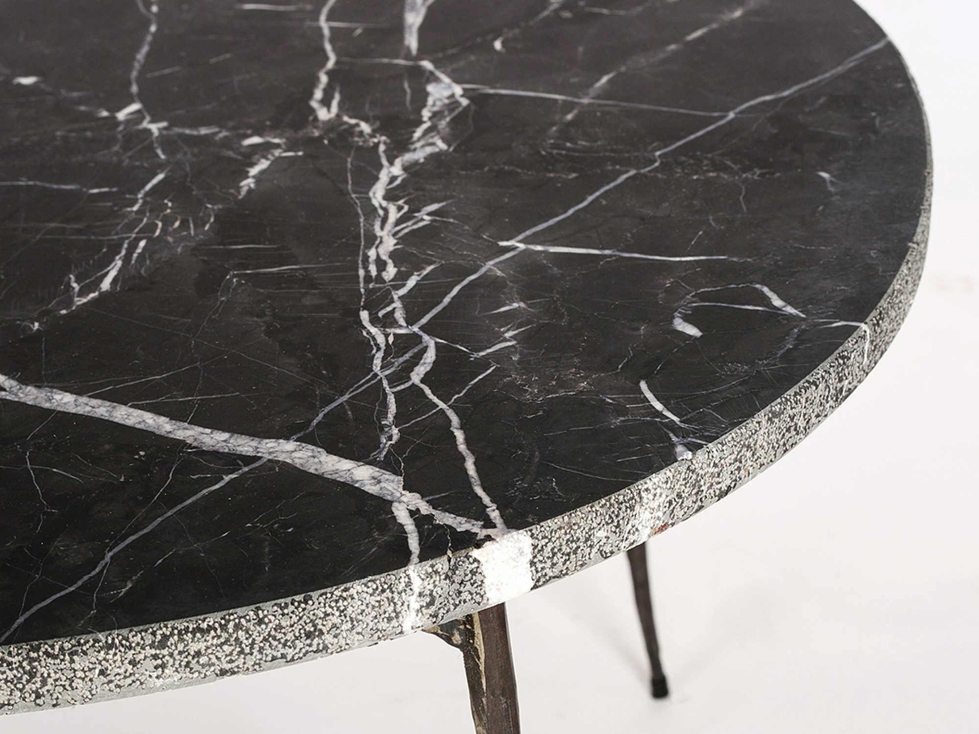 Mobital Tuk Oval Marble Black Coffee Table