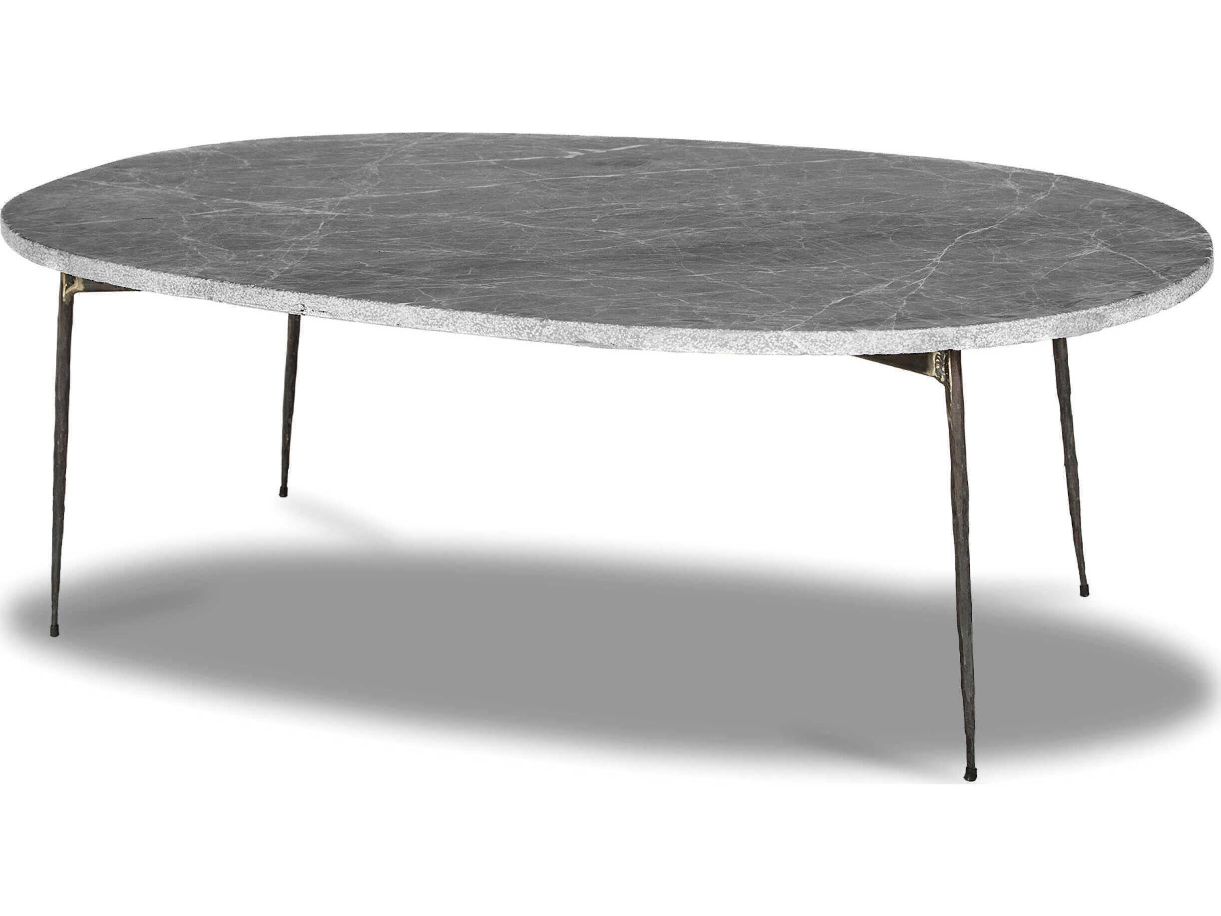 Mobital Tuk Oval Marble Coffee Table