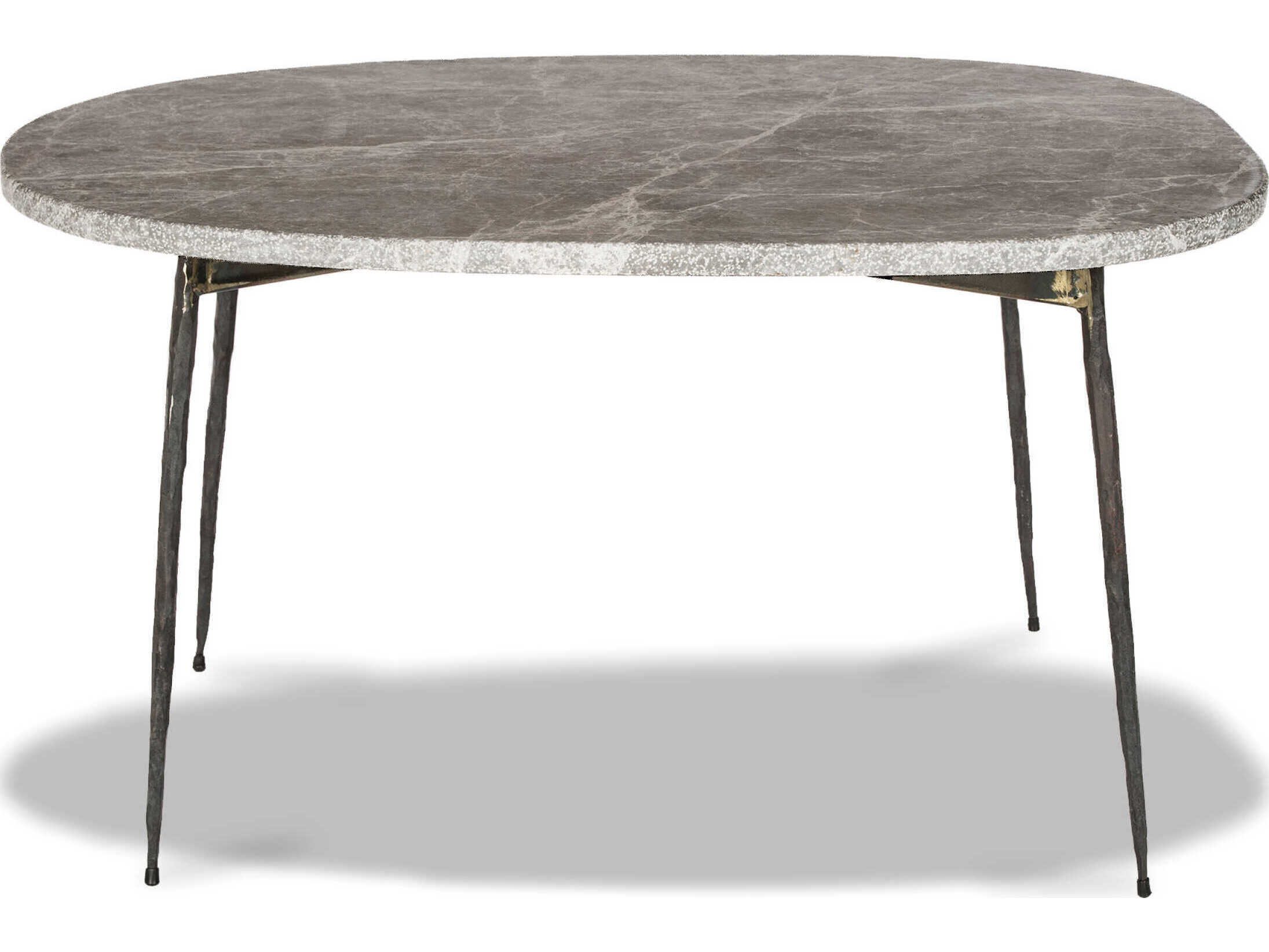 Mobital Tuk Oval Marble Grey Coffee Table