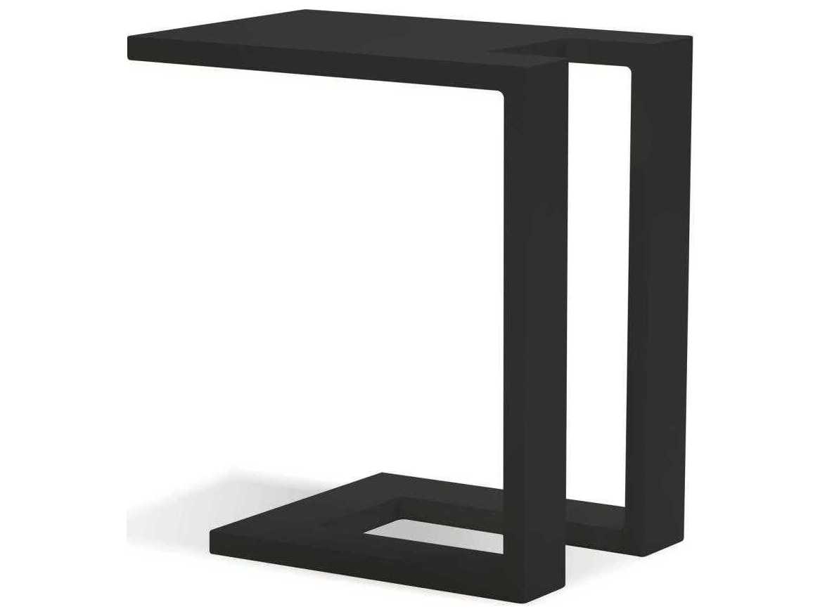 Mobital Ambleside Rectangular Metal Black End Table