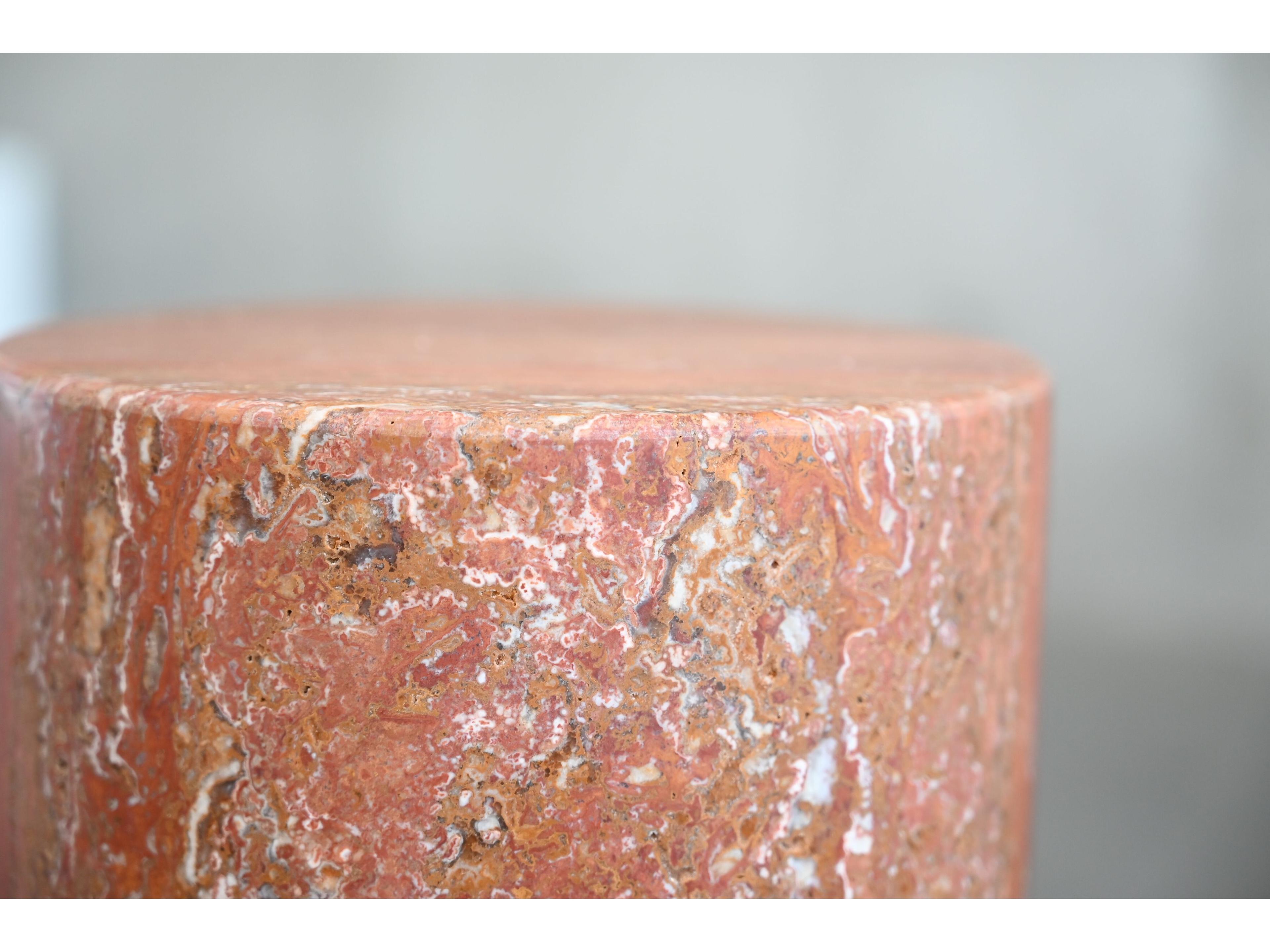 Mobital Apothecary Round Marble End Table