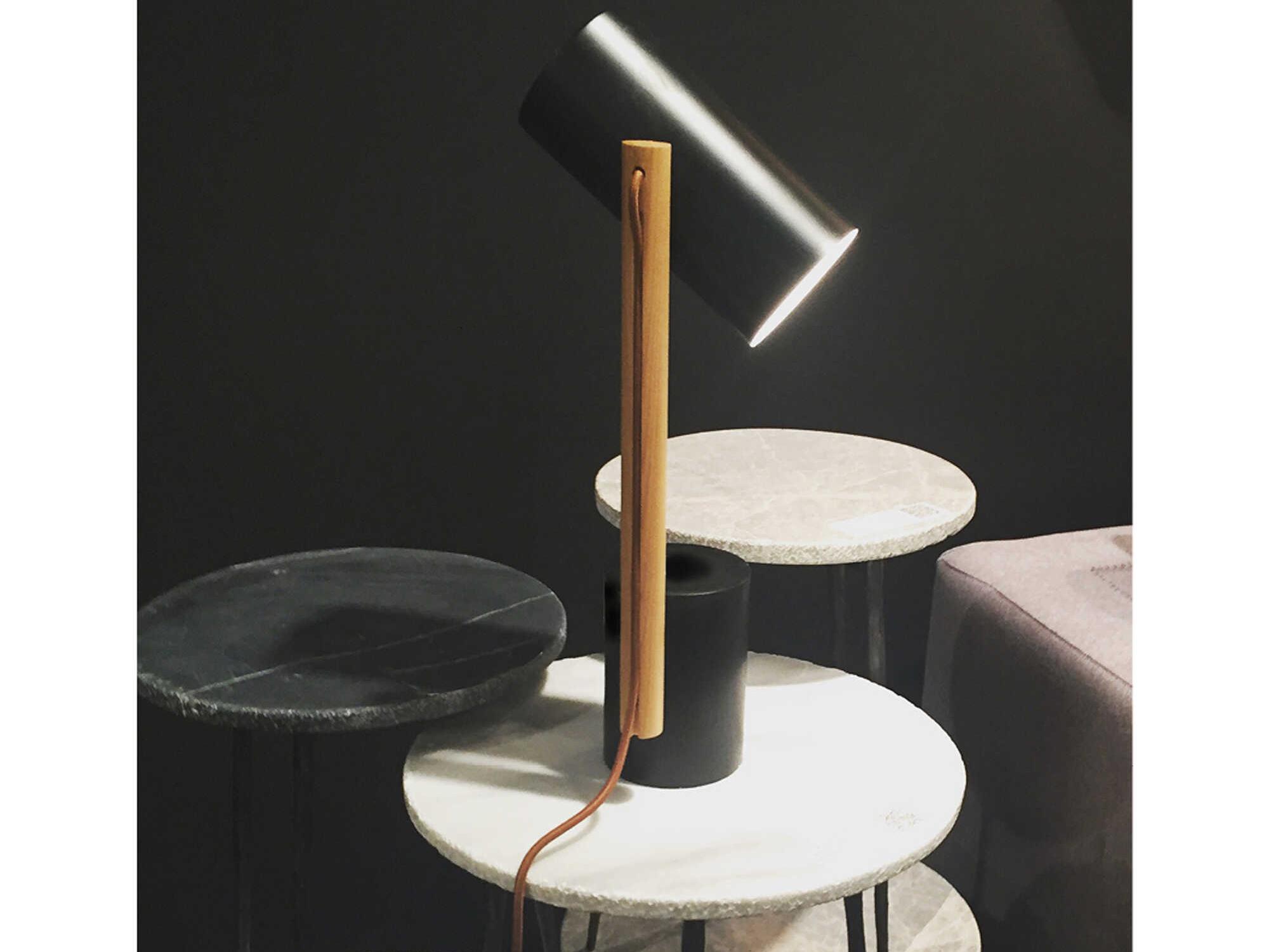 Mobital Kaii Round Marble Black End Table