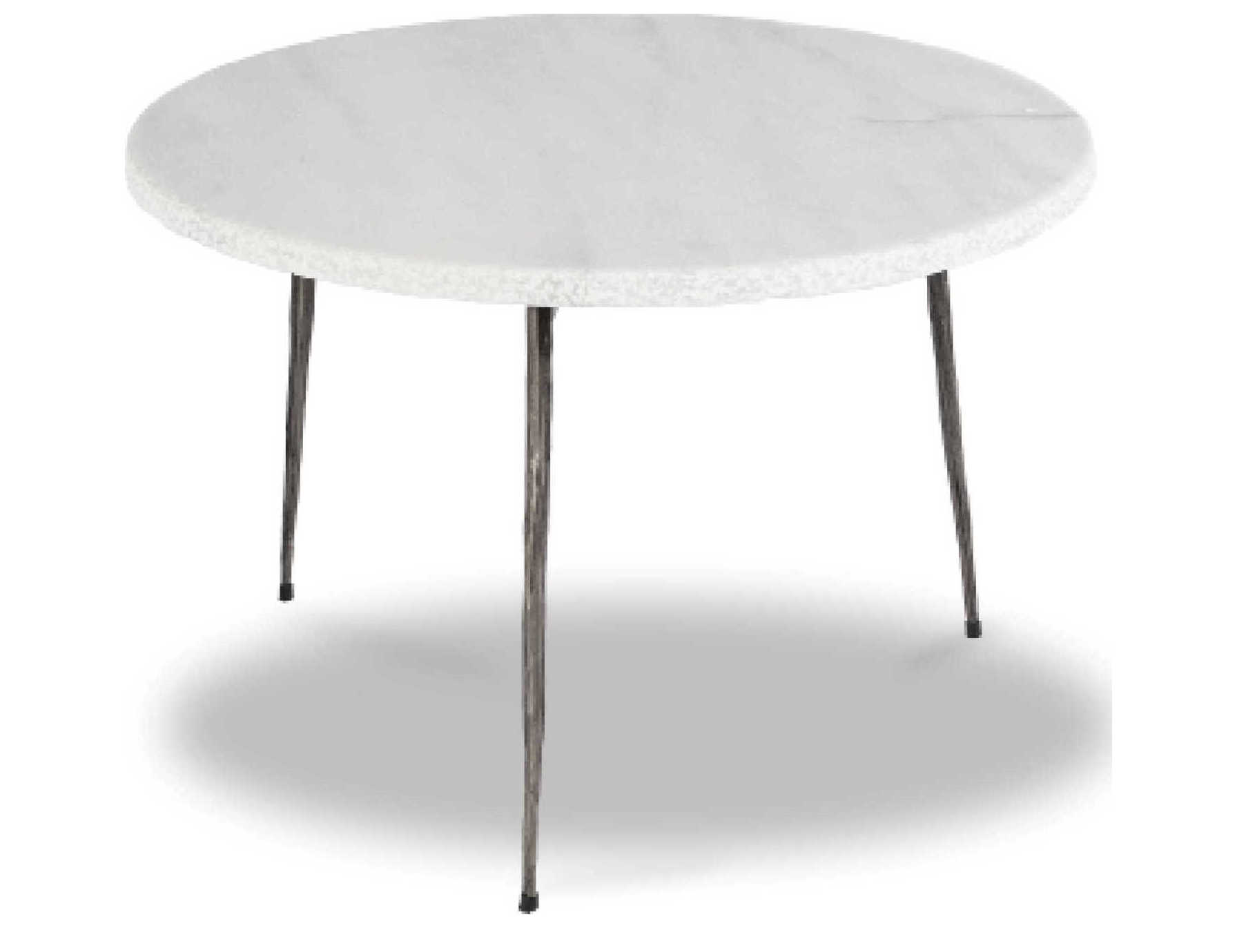 Mobital Kaii Round Marble White Coffee Table