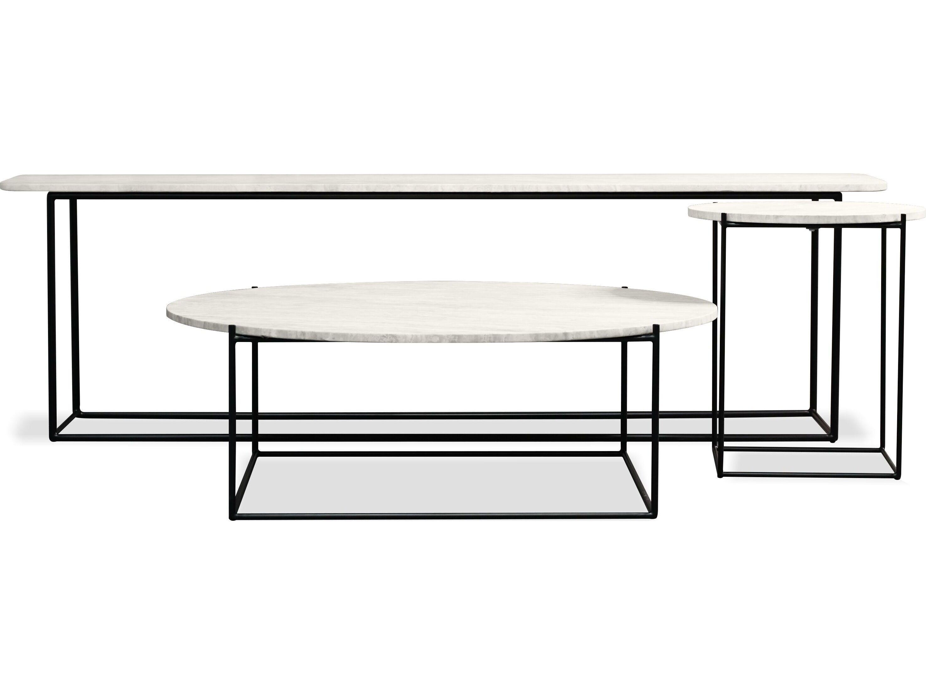 Mobital Lola Round Stone End Table