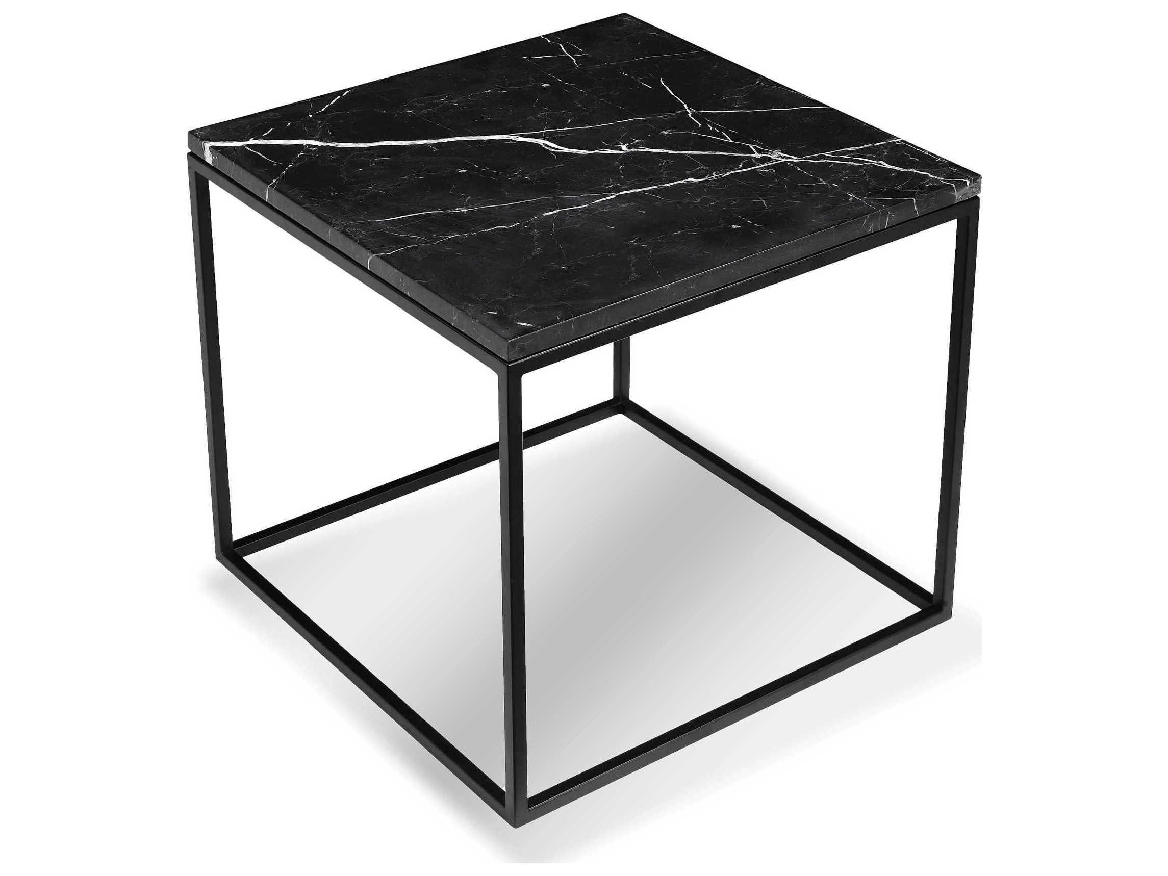 Mobital Onix Square Marble Black End Table
