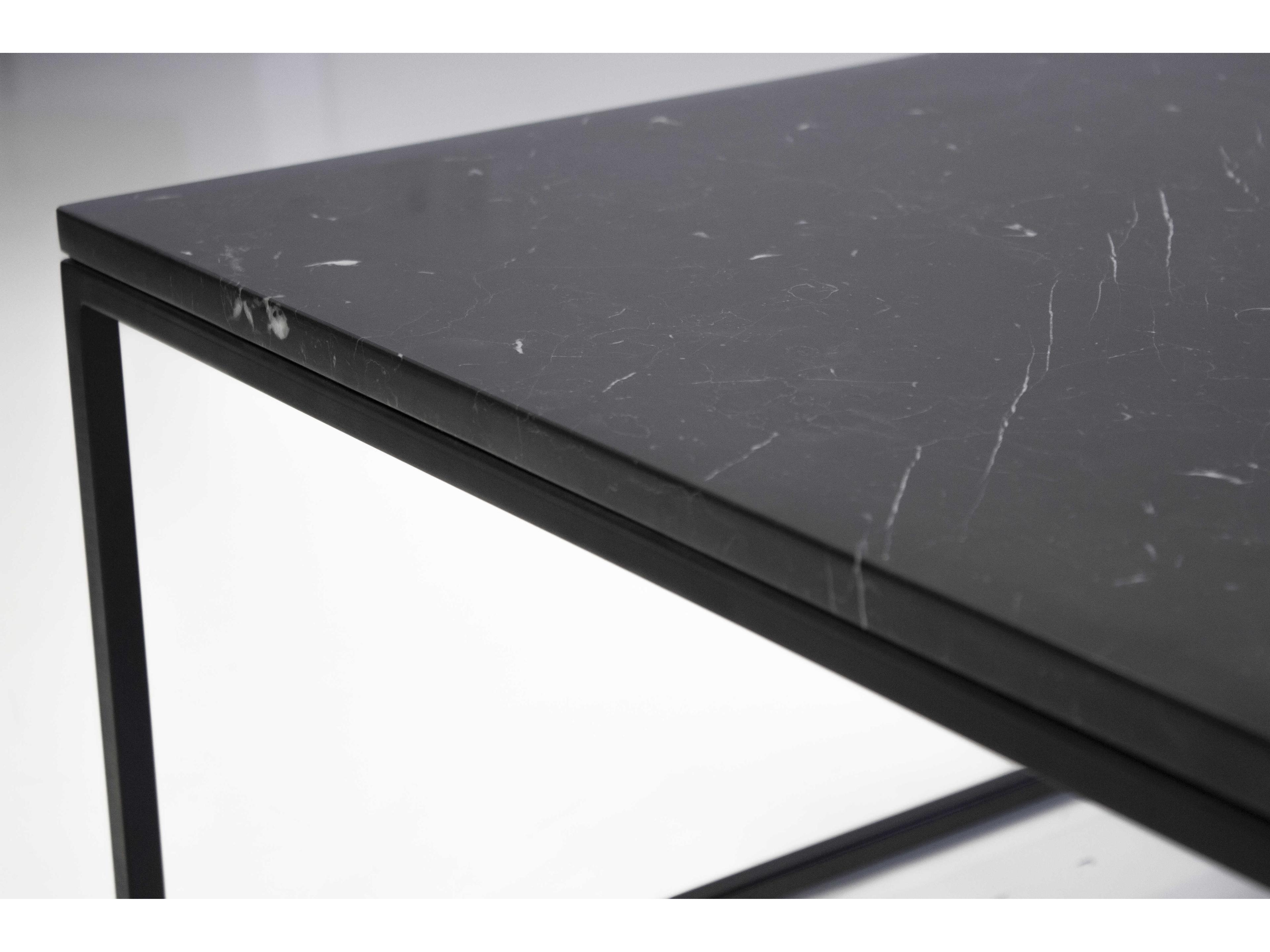 Mobital Onix Square Marble Black End Table