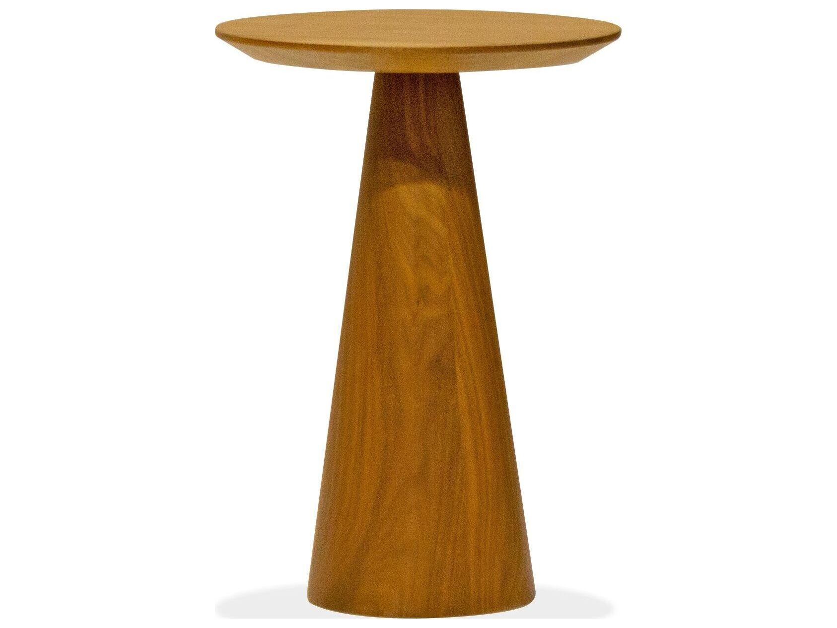 Mobital Tower Round Wood End Table