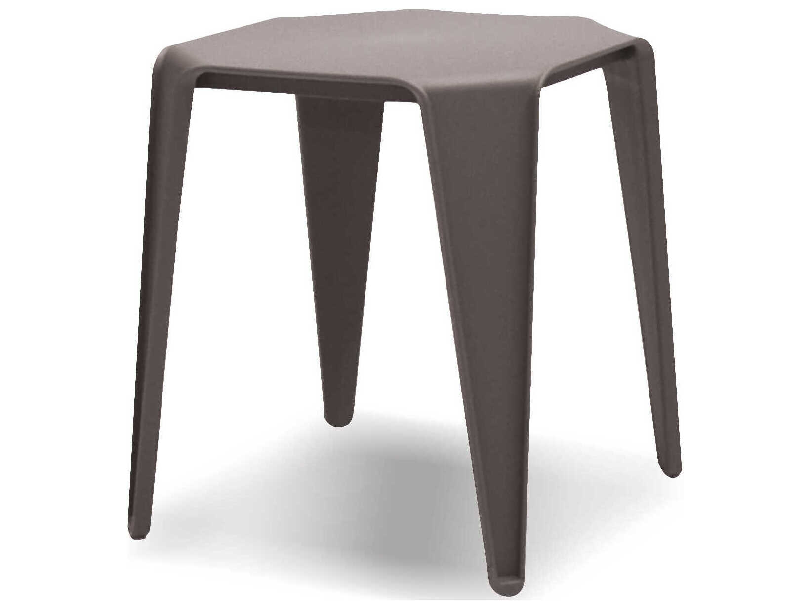 Mobital Yatta Square Plastic Grey End Table