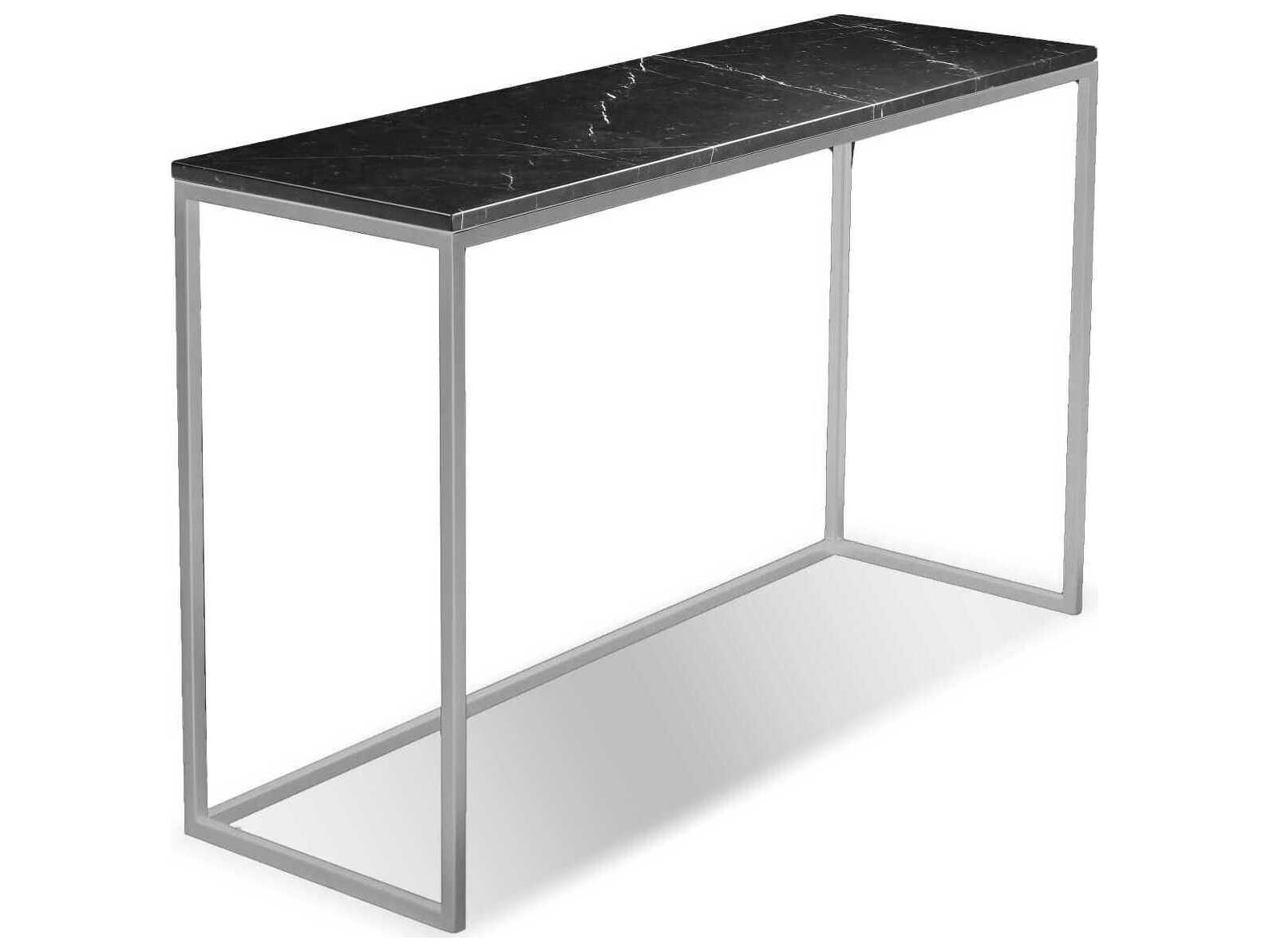 Mobital Onix Rectangular Marble Black Console Table