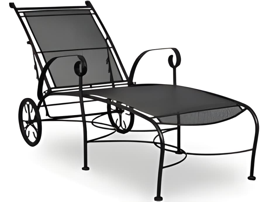 Meadowcraft Alexandria Wrought Iron Patio Chaise Lounge