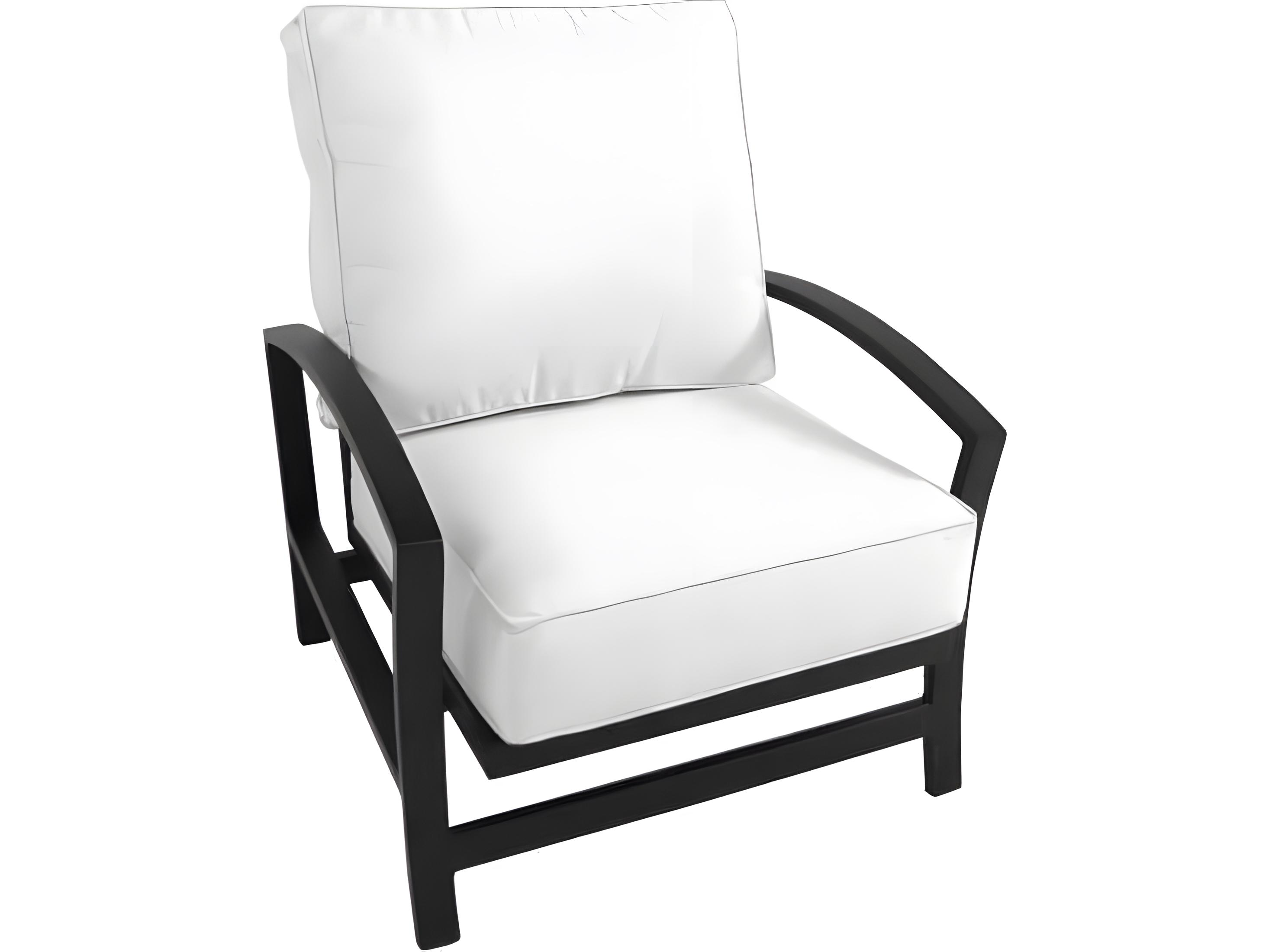 Meadowcraft Maddux Wrought Iron Spring Outdoor Lounge Chair